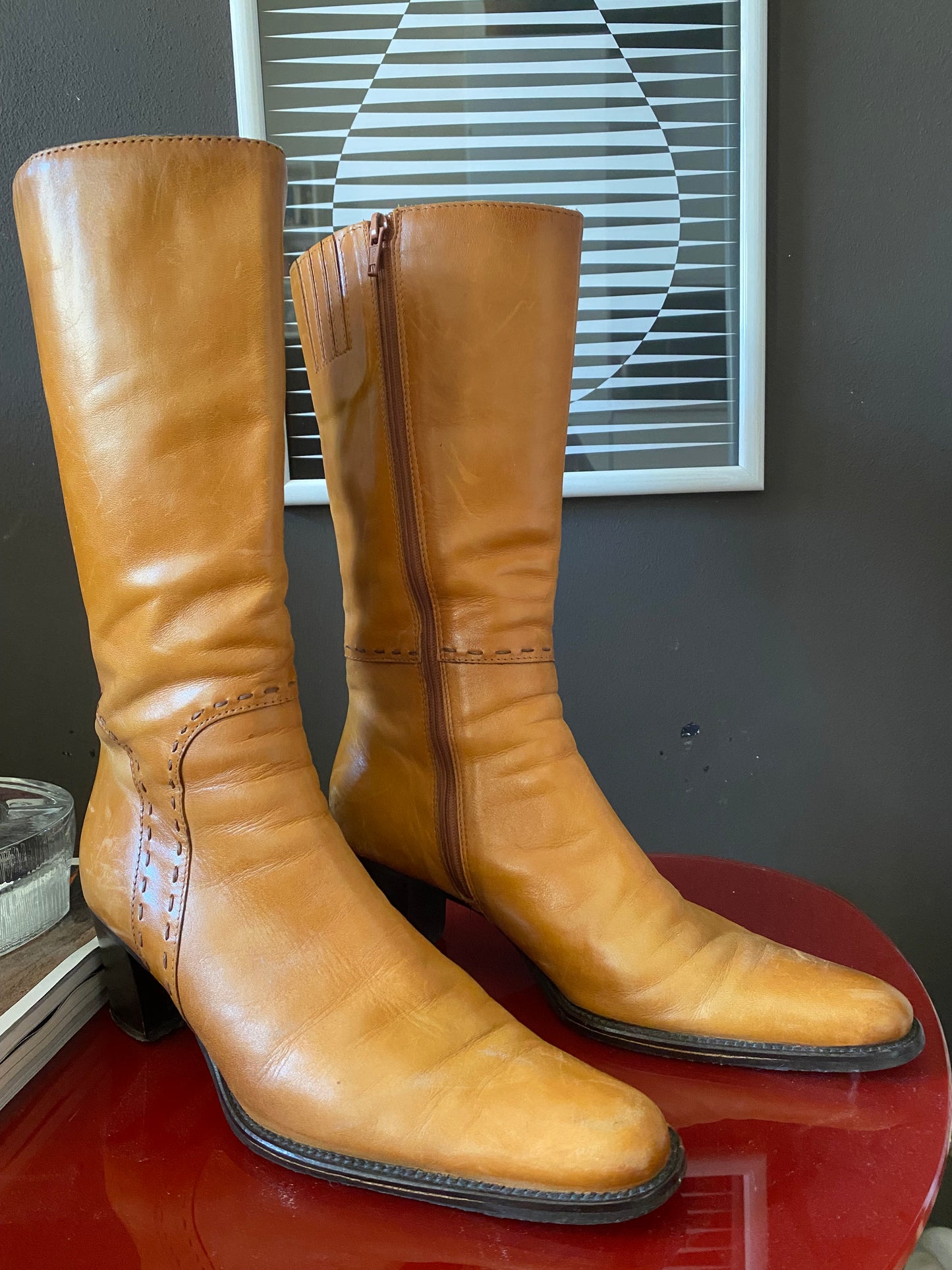 Stivali vintage anni 70/80 tacco medio