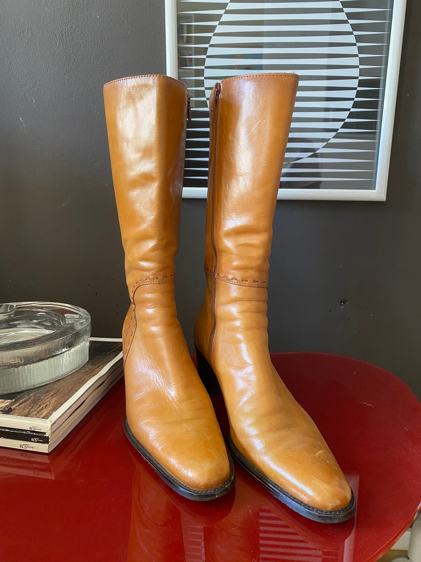 Stivali vintage anni 70/80 tacco medio