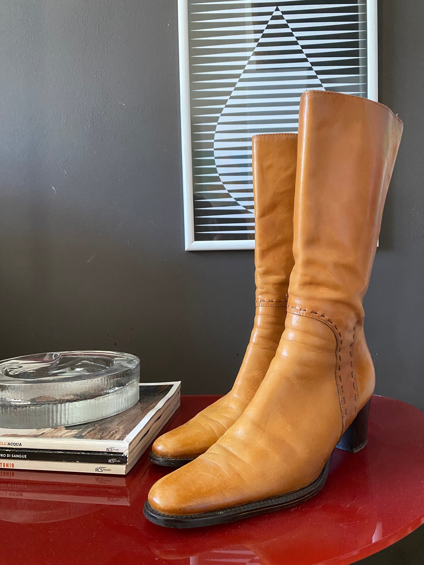 Stivali vintage anni 70/80 tacco medio