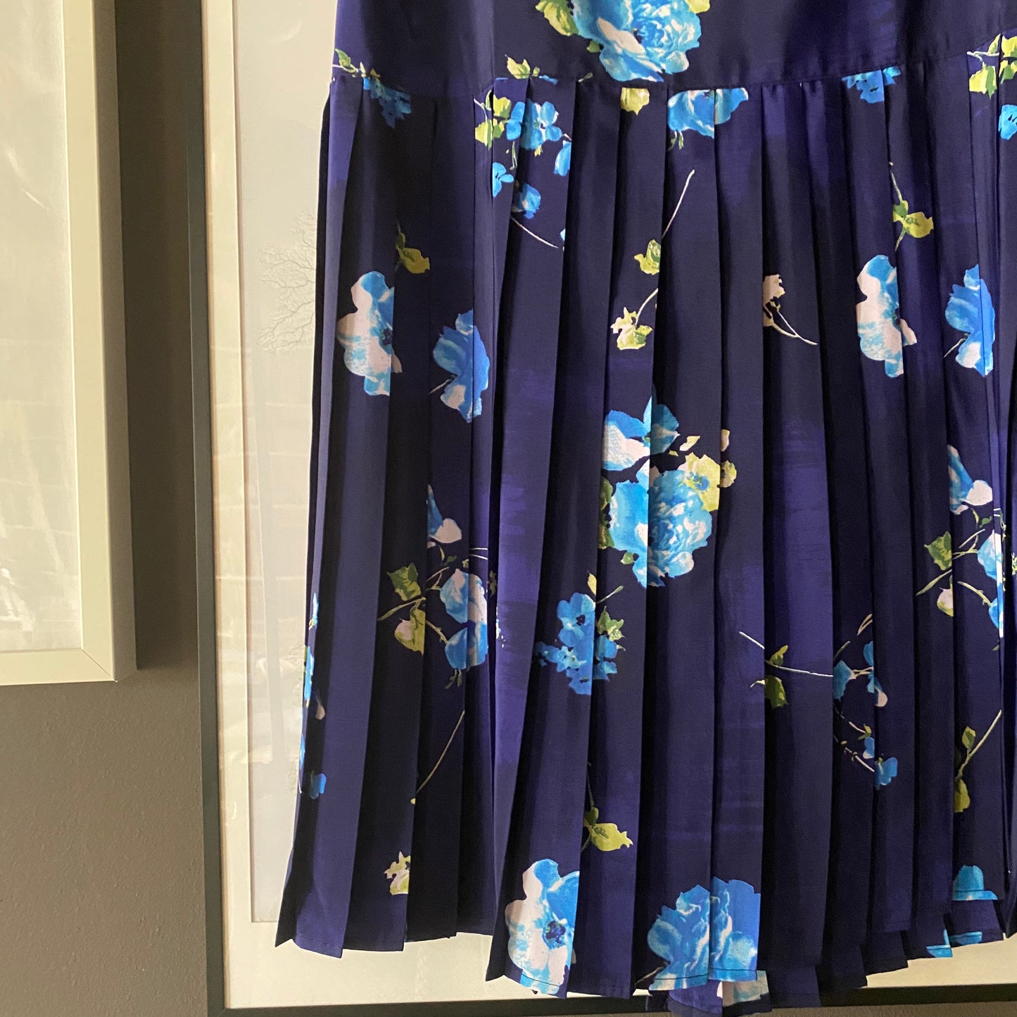 Gonna midi a pieghe vintage