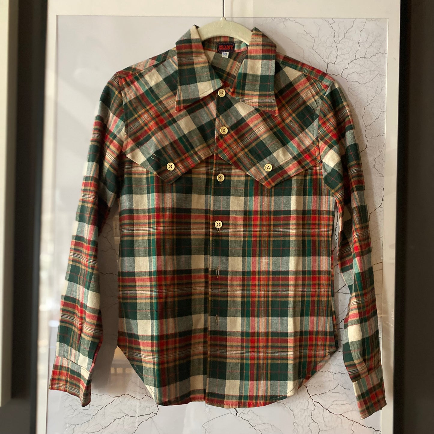 Camicia tartan anni 70