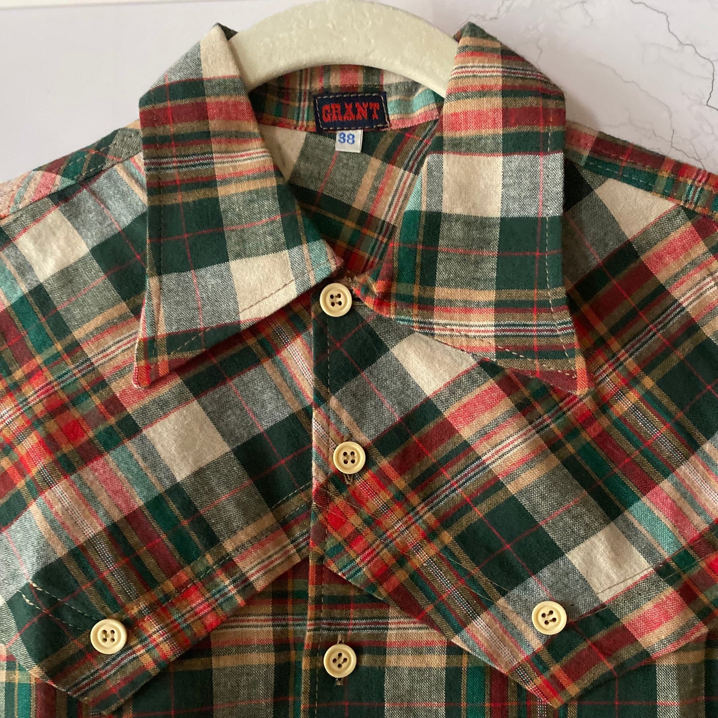 Camicia tartan anni 70