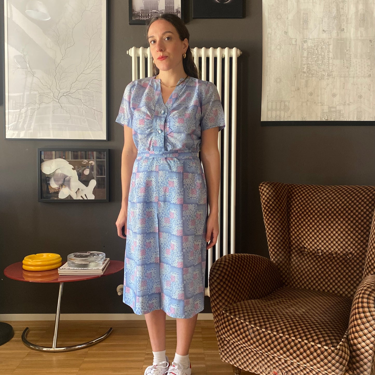 Abito anni 80 a fiori