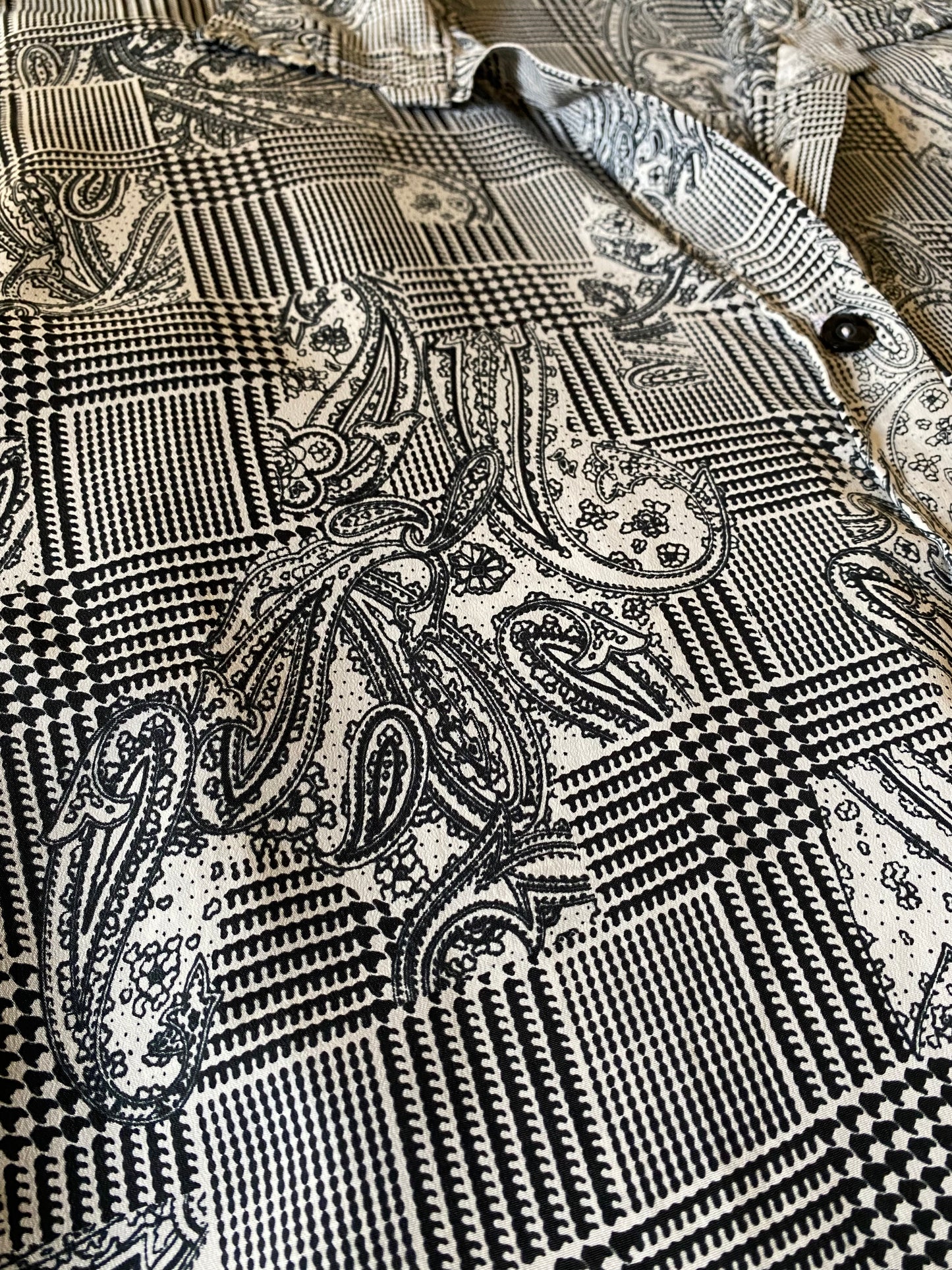 Camicia paisley e pied de poule