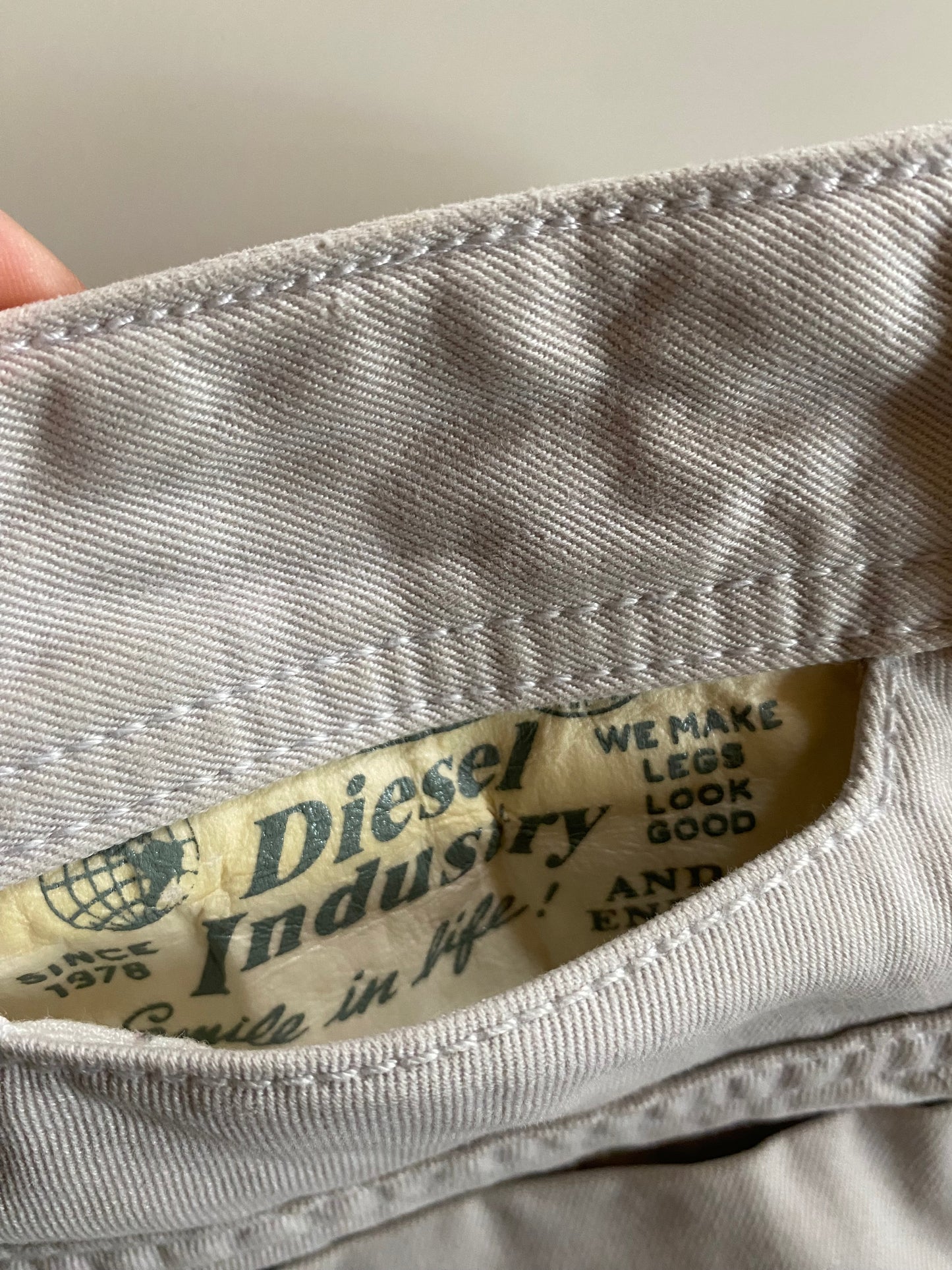 Pantaloni denim Diesel low waist