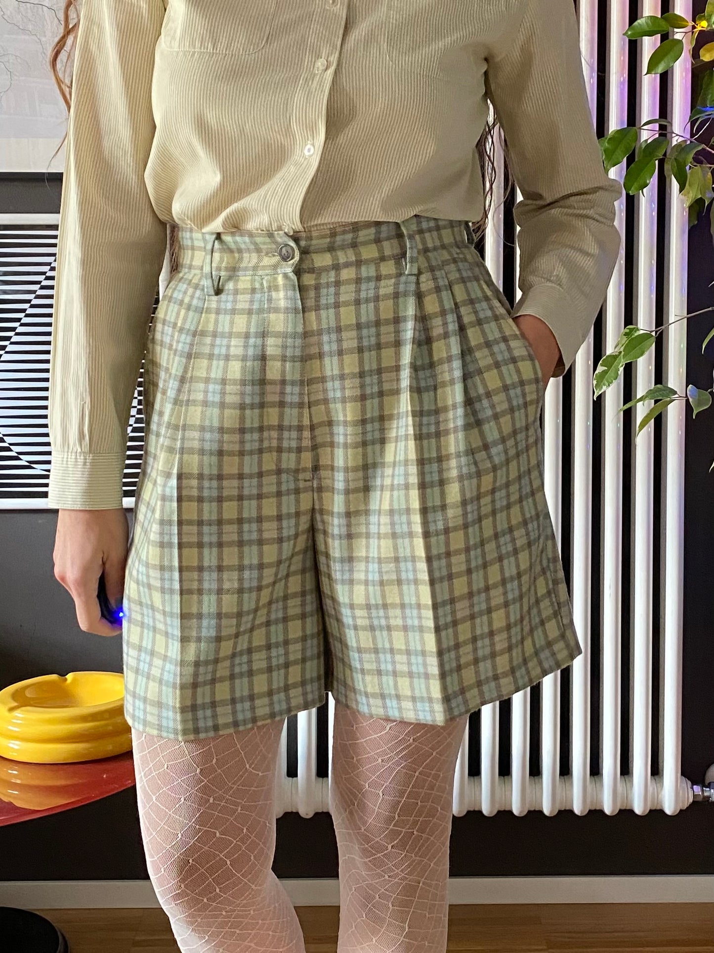 Bermuda tartan lana Benetton