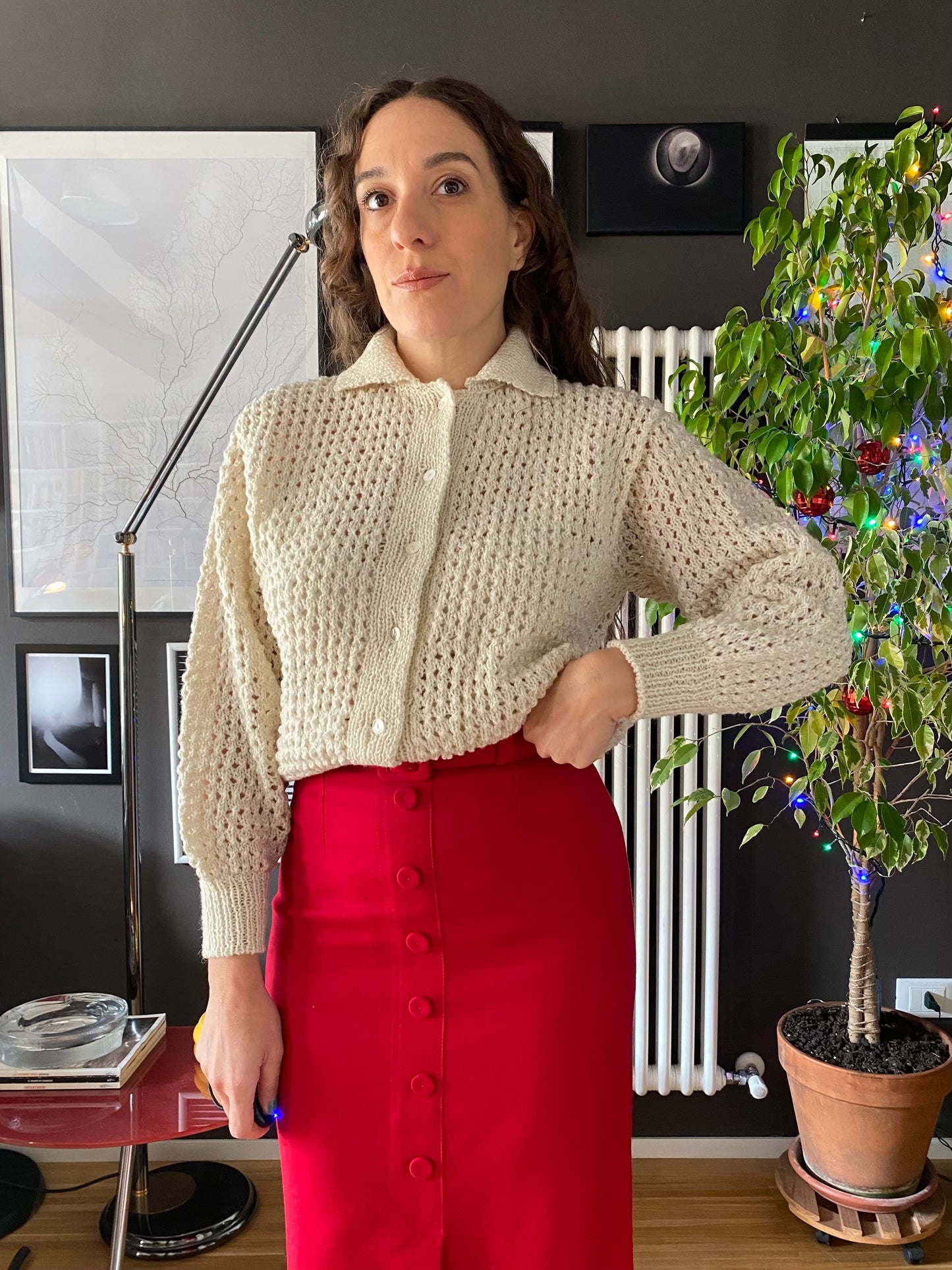 Cardigan a maglia anni 70