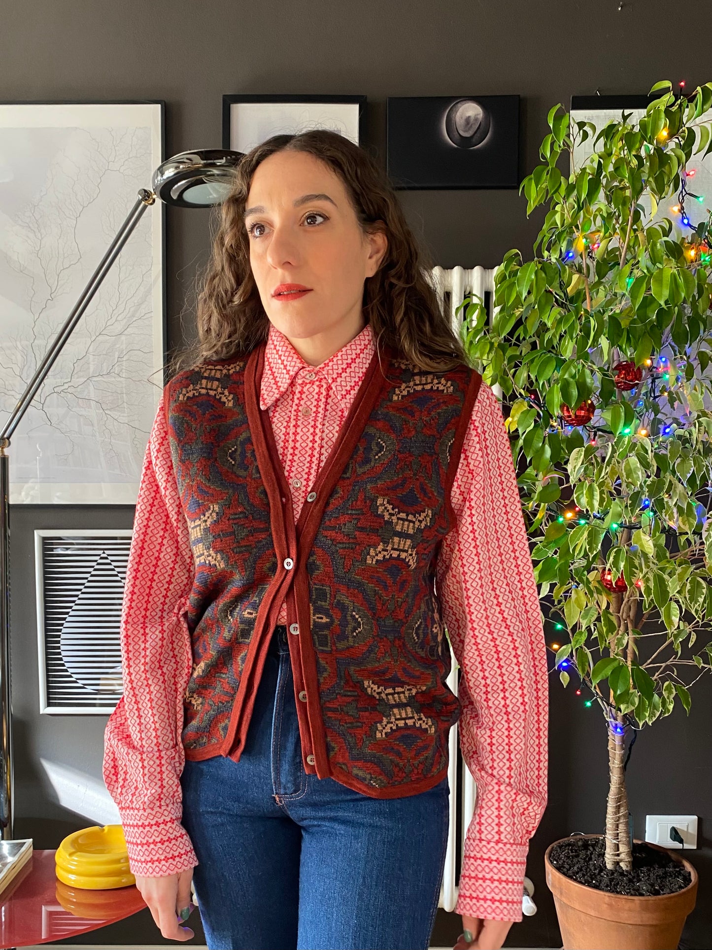 Gilet tapestry vintage