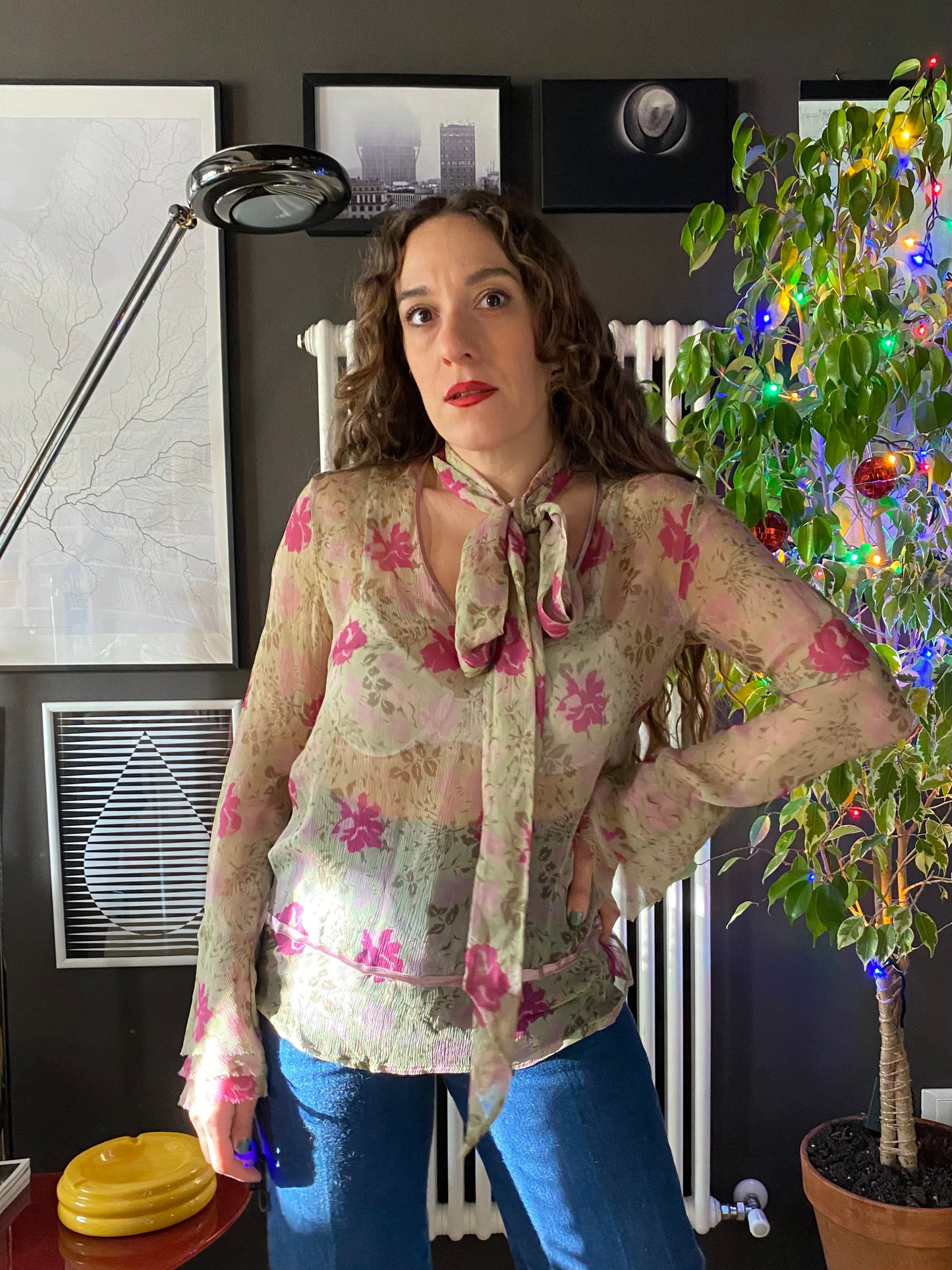 Camicia in seta Sisley