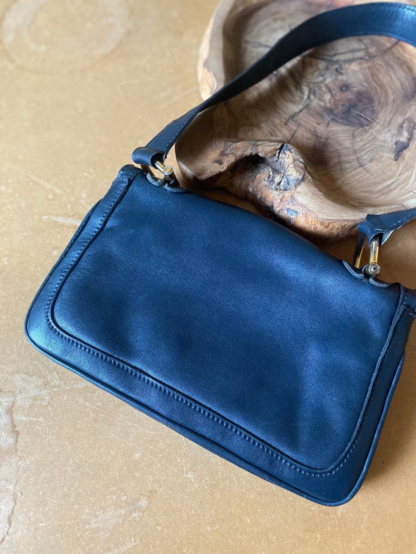 Borsa a spalla in pelle vintage