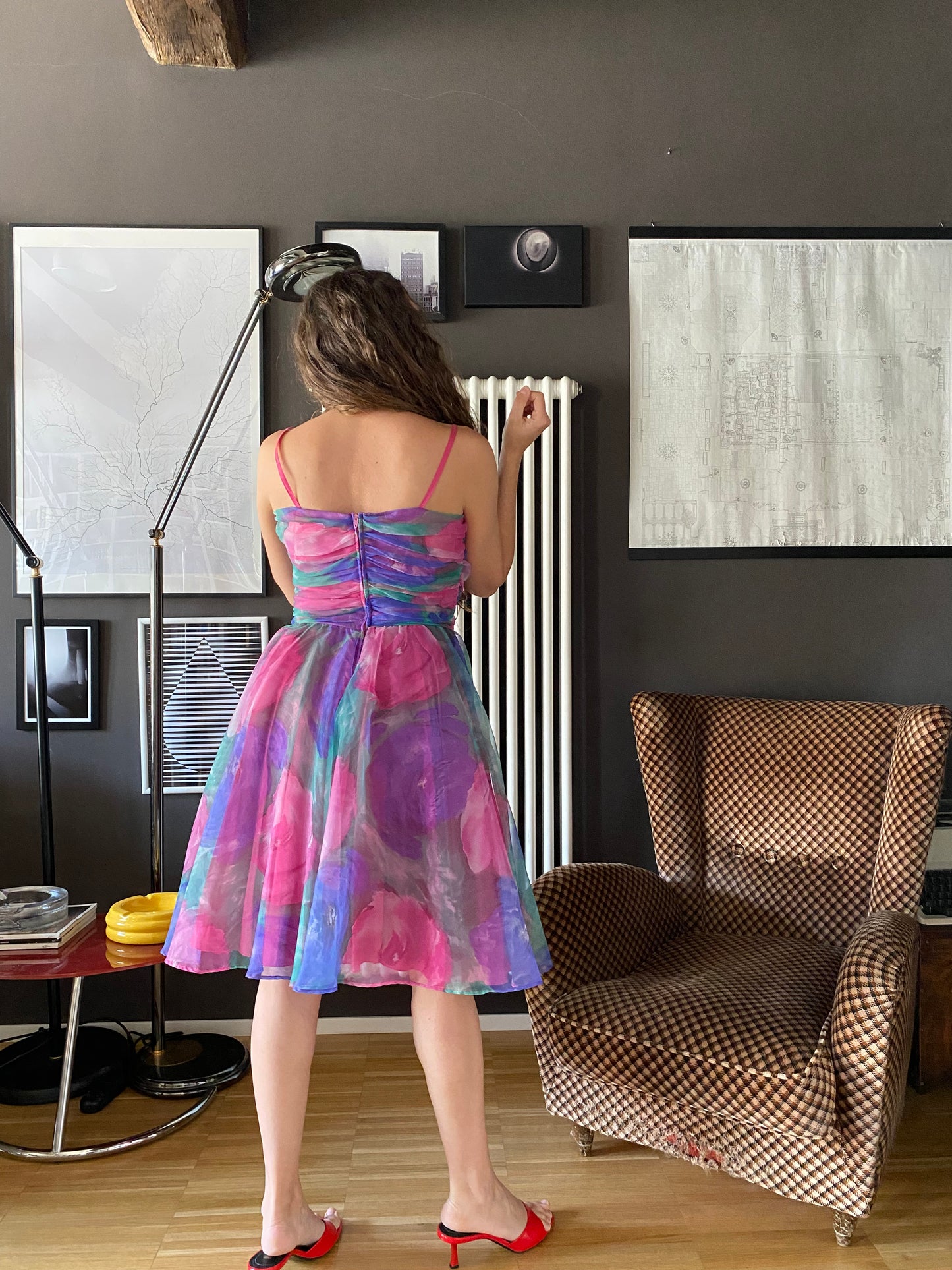 Abito anni 80 multicolor