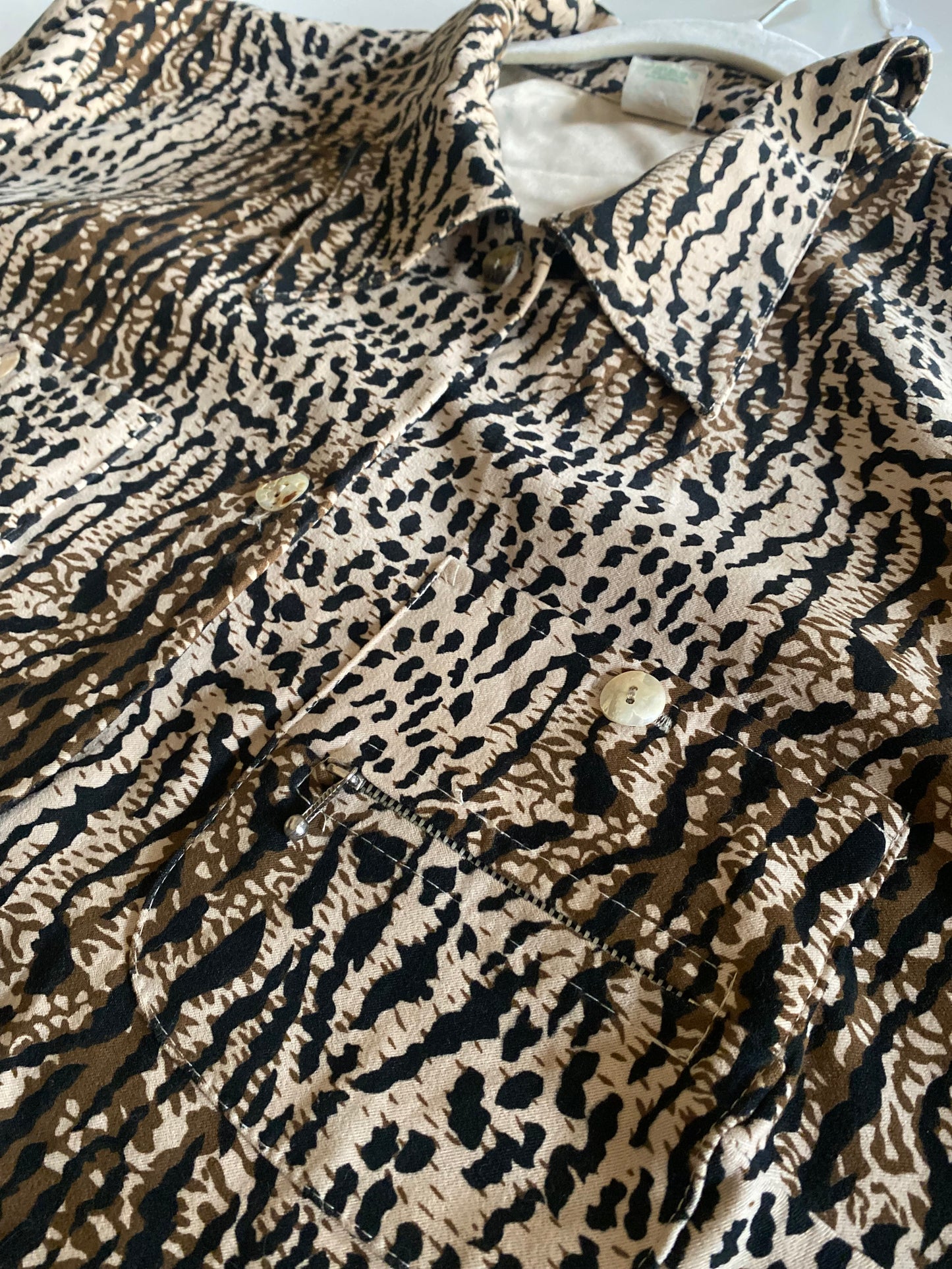 Camicia vintage oversize animalier