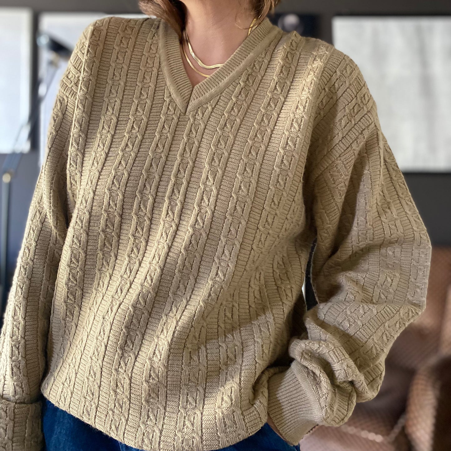 Pullover scollo a V