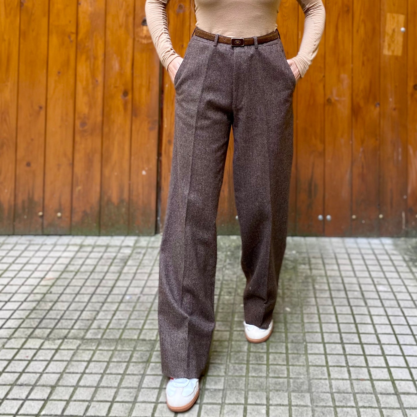 Pantalone classico spigato