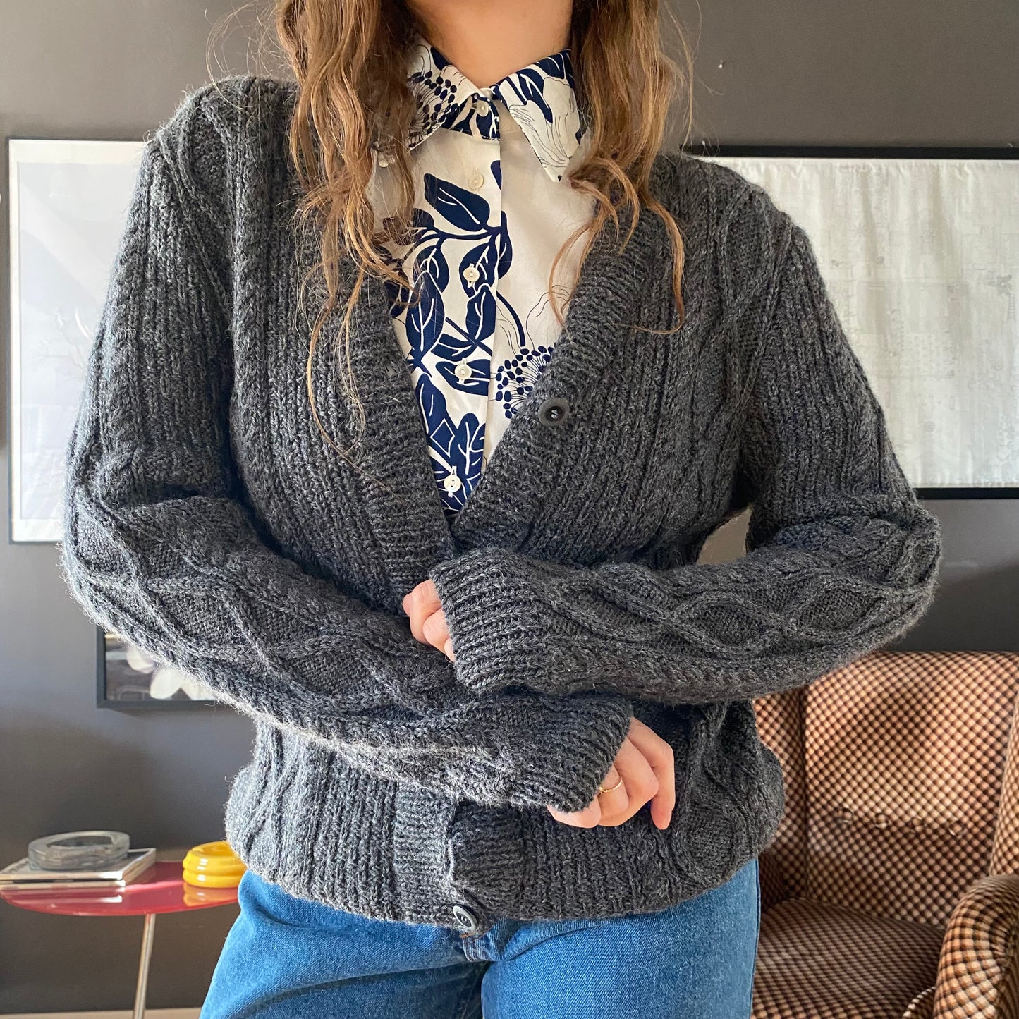 Cardigan trecce