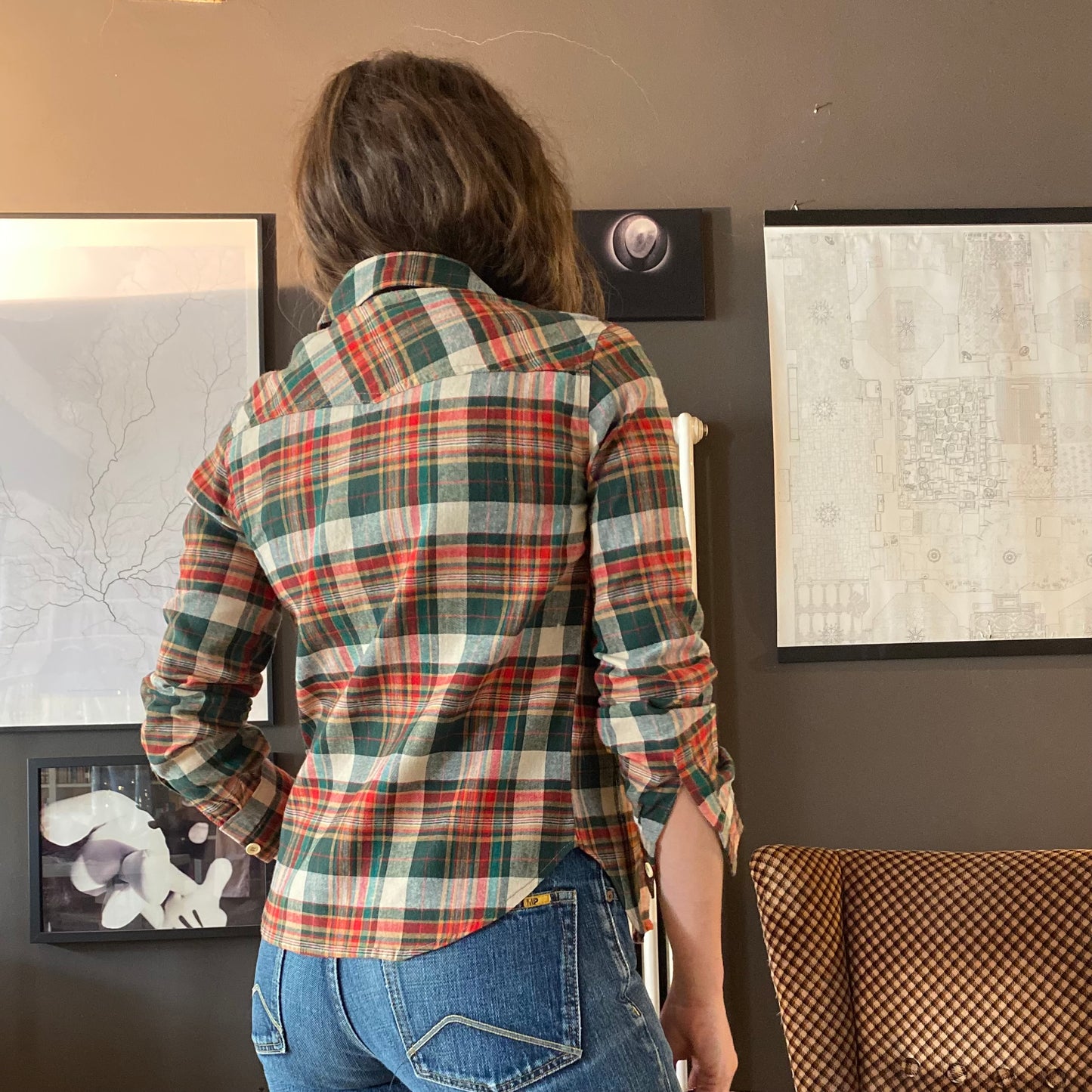 Camicia tartan anni 70