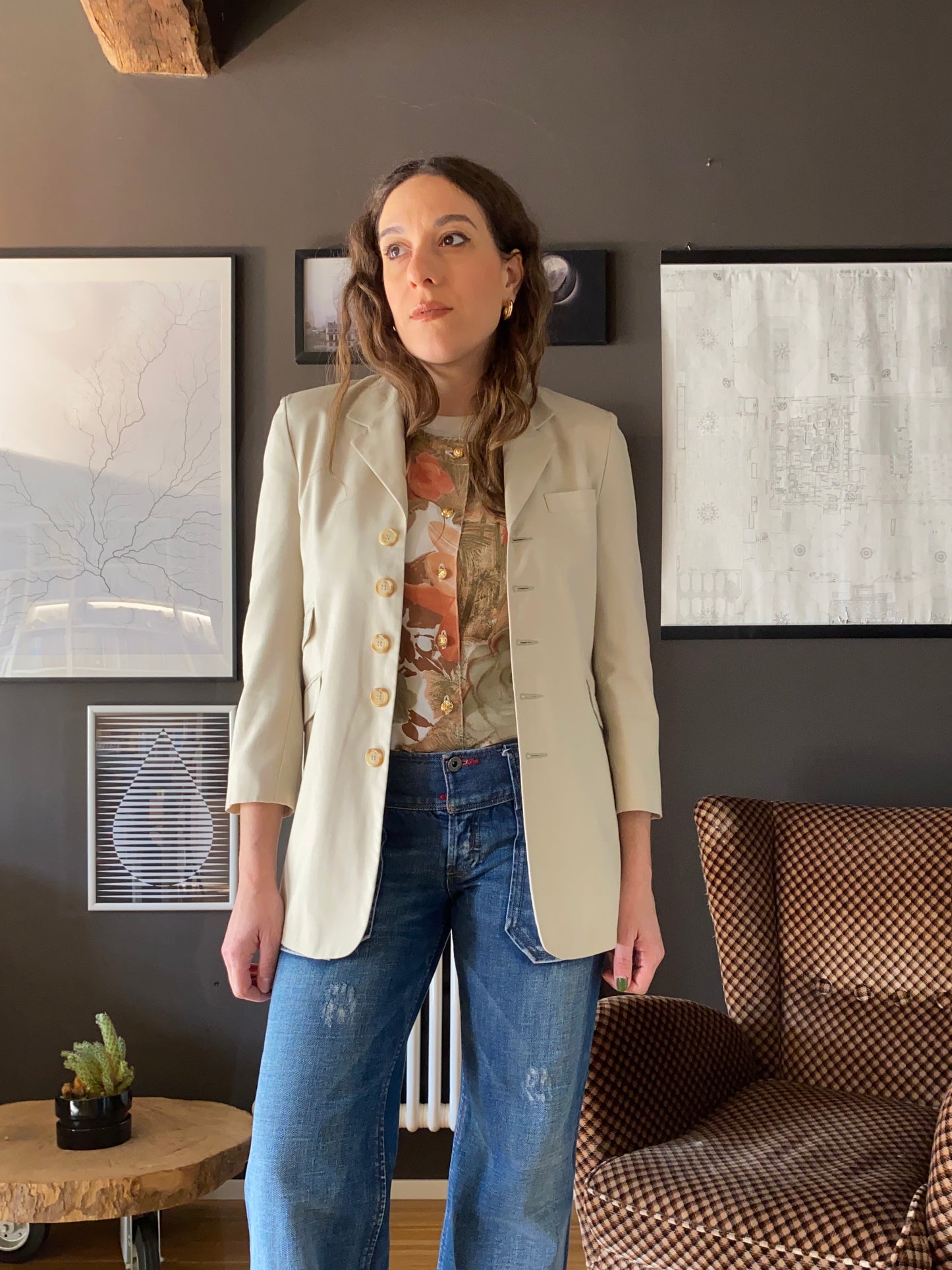 Blazer slim fit anni 90