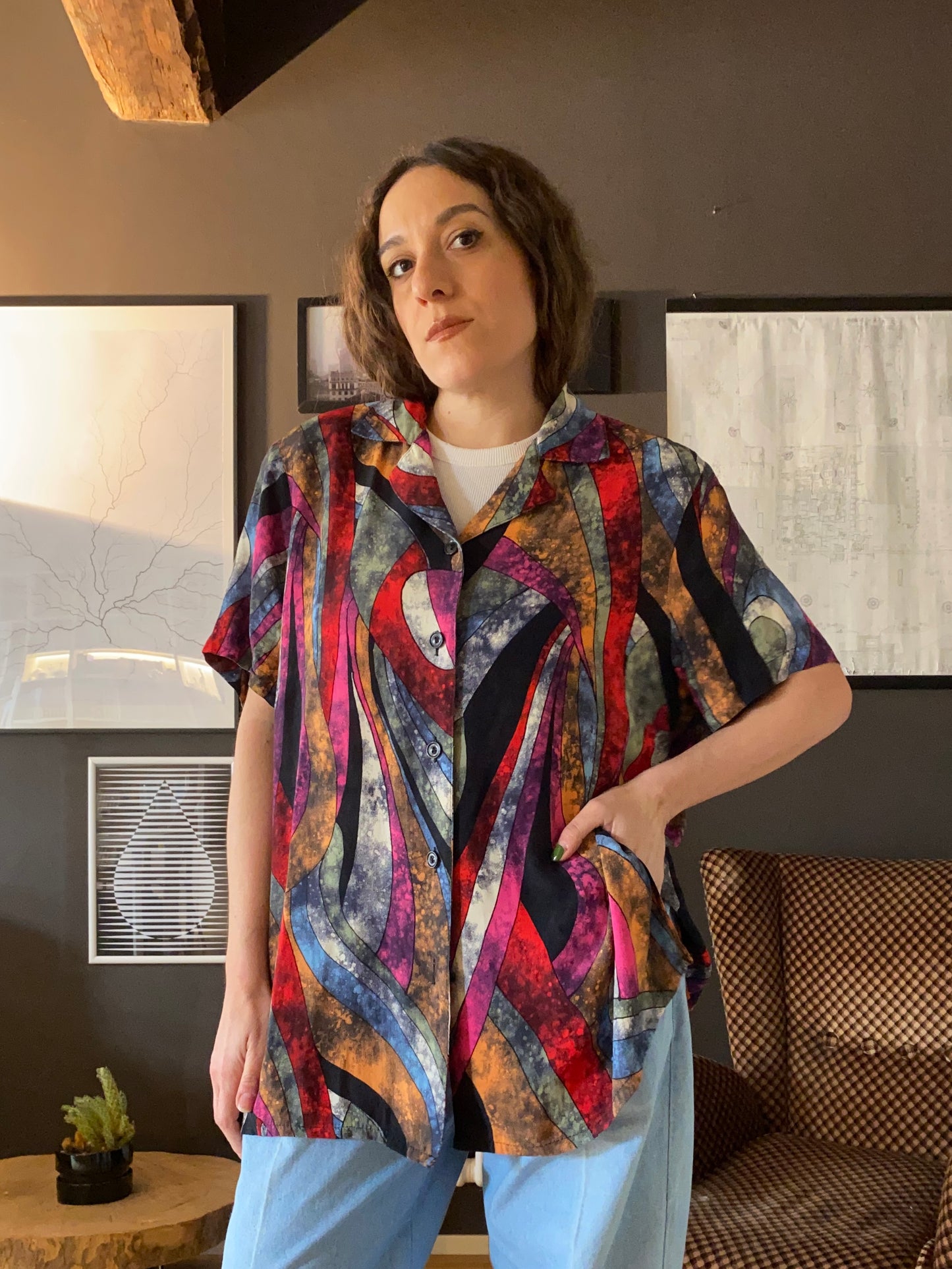 Camicia multicolor anni 90