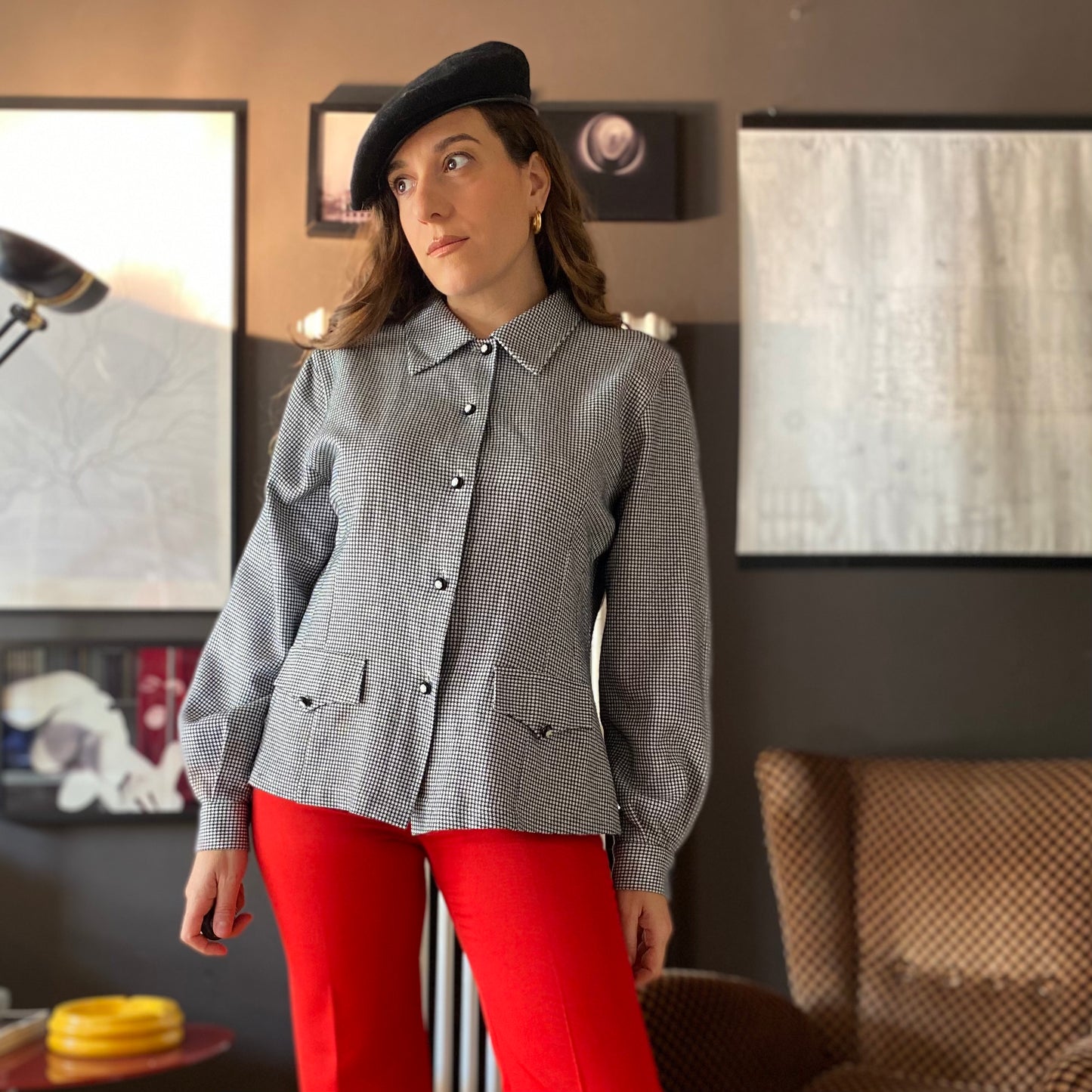 Camicia pied de poule