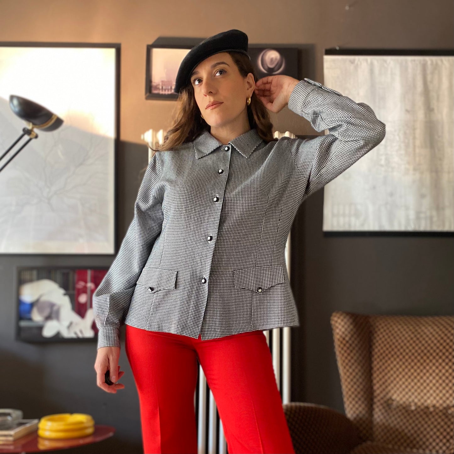 Camicia pied de poule