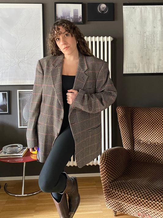 Blazer pied de poule