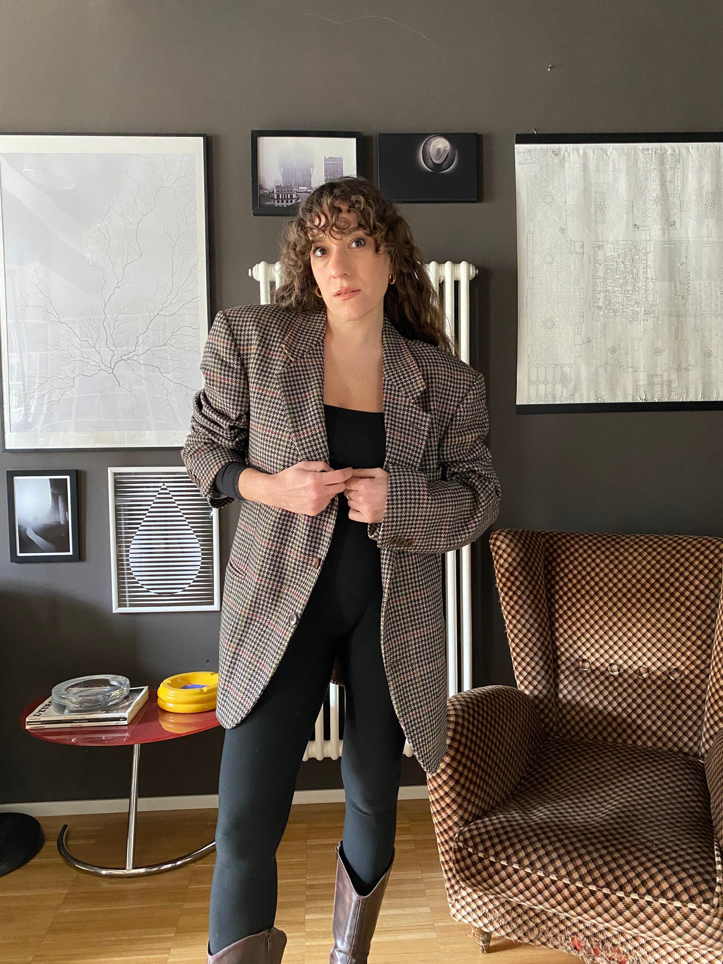 Blazer pied de poule