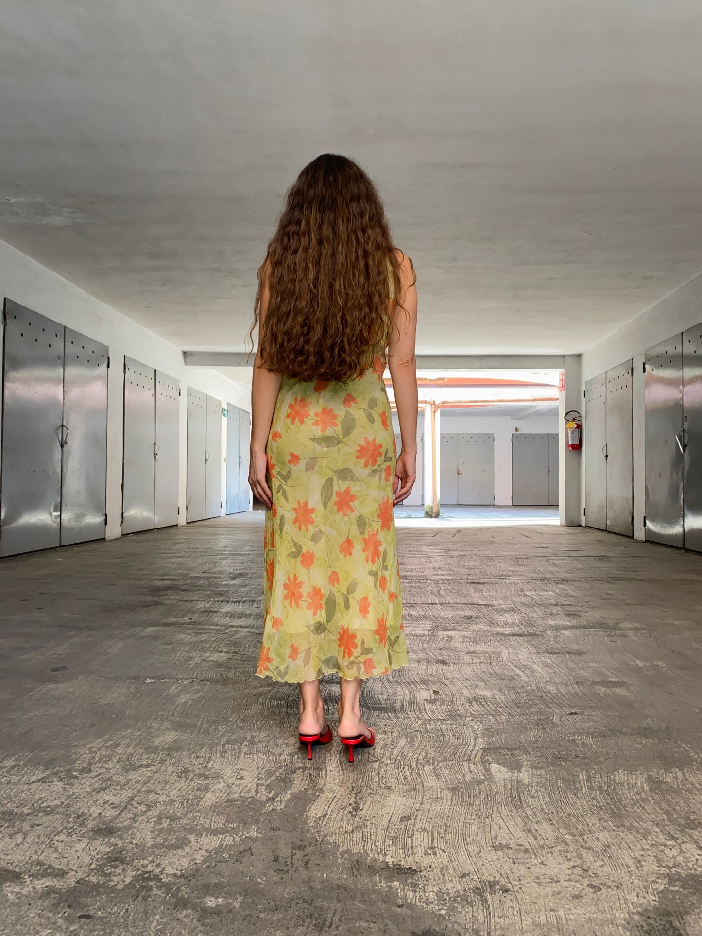 Abito anni 90 con sottoveste