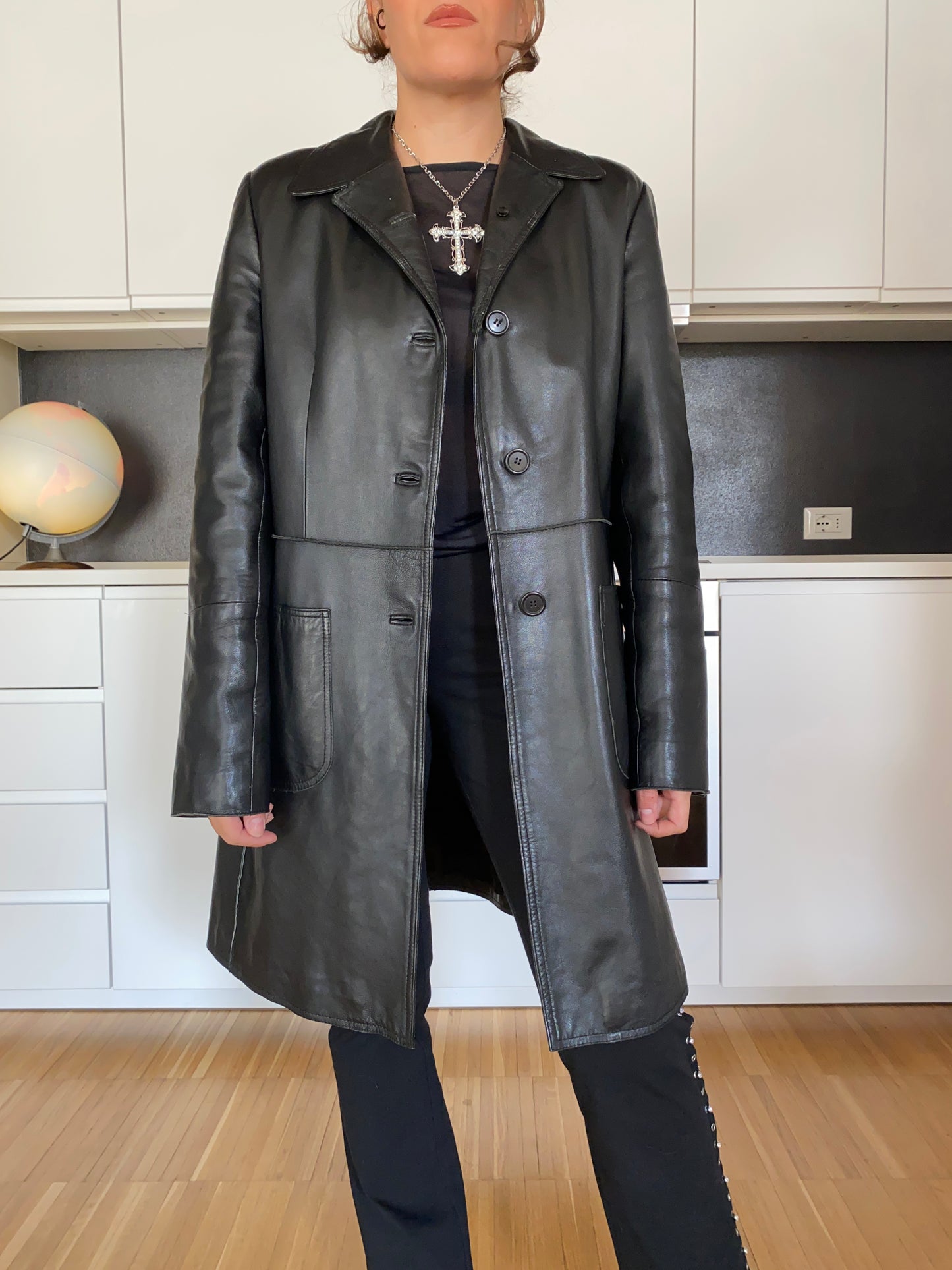 Trench in pelle