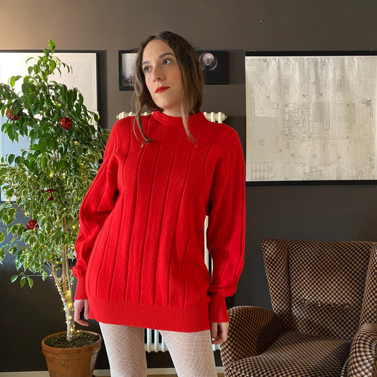 Maglione maxi a coste