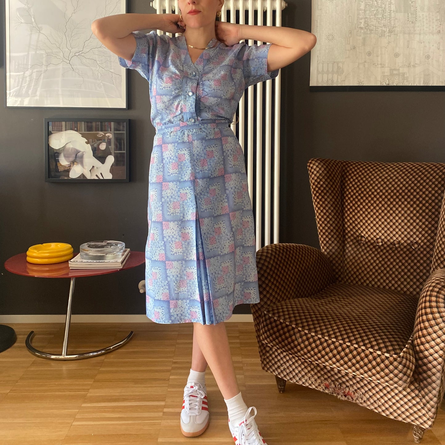 Abito anni 80 a fiori