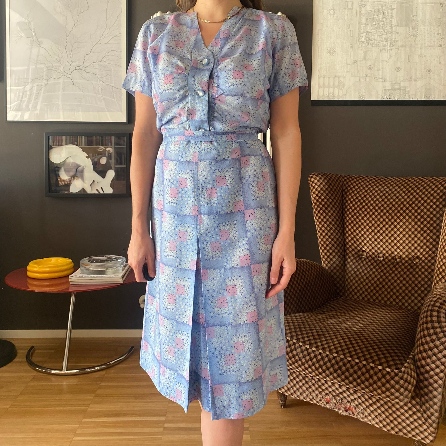 Abito anni 80 a fiori