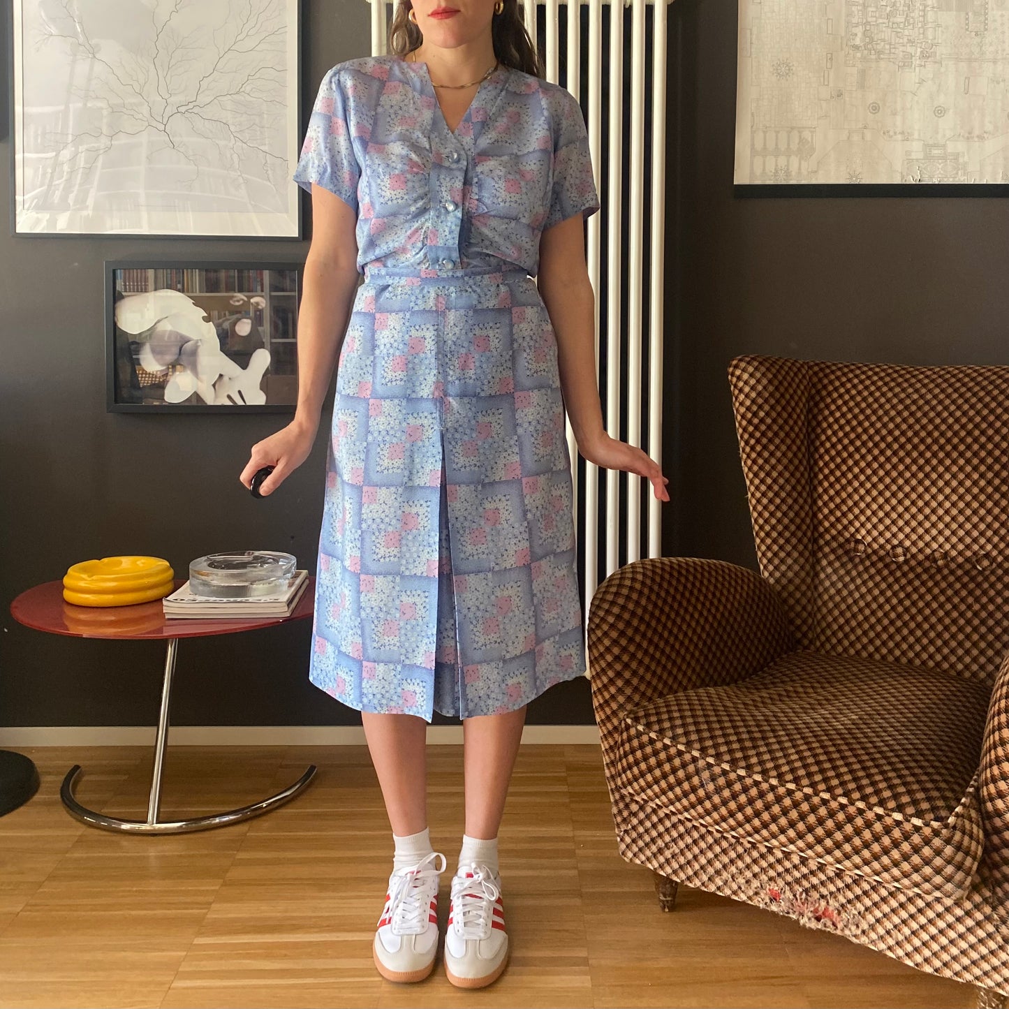 Abito anni 80 a fiori