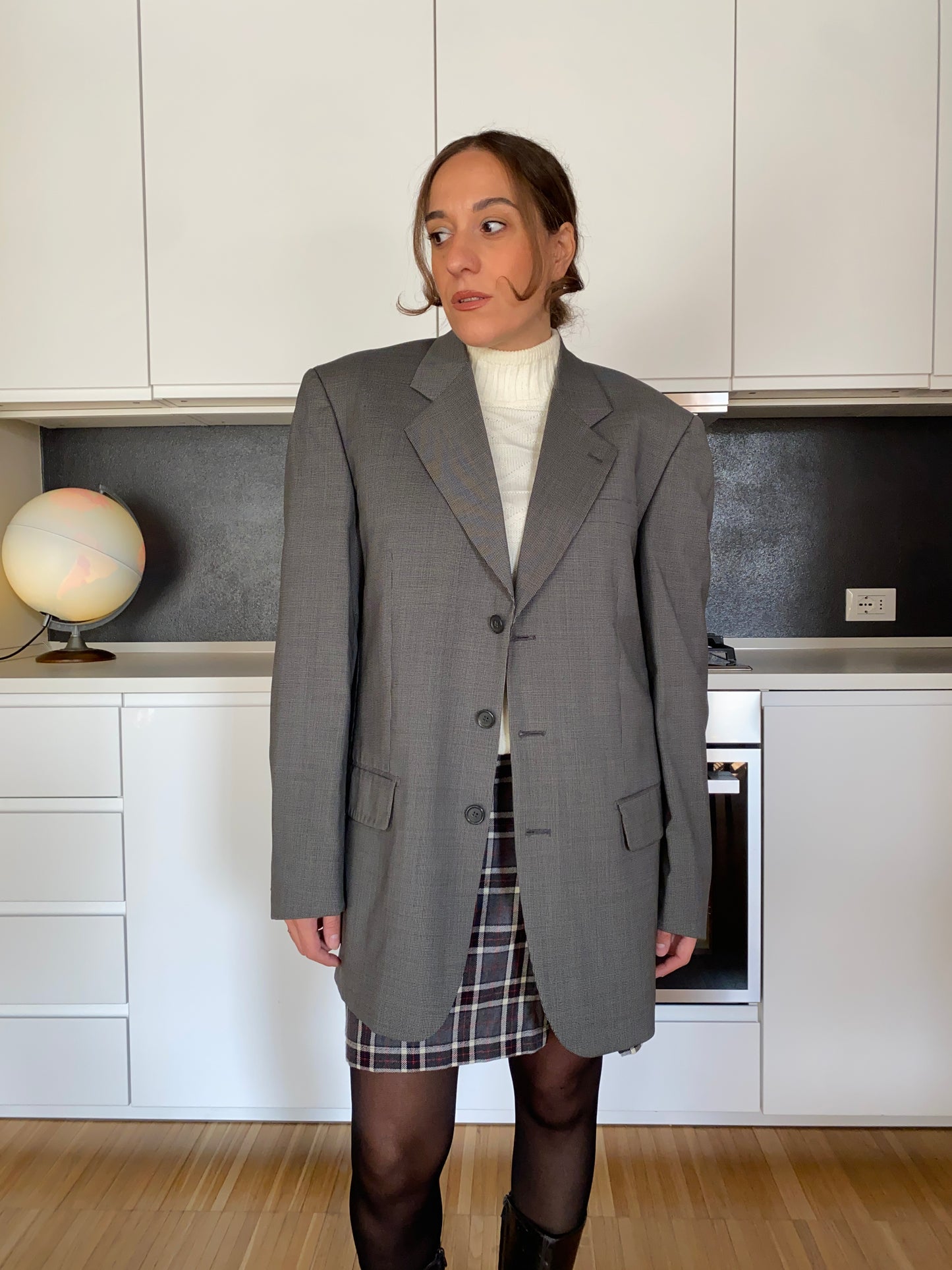 Blazer grigio pied de poule