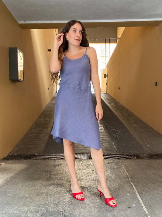 Abito Y2K con strass carta da zucchero