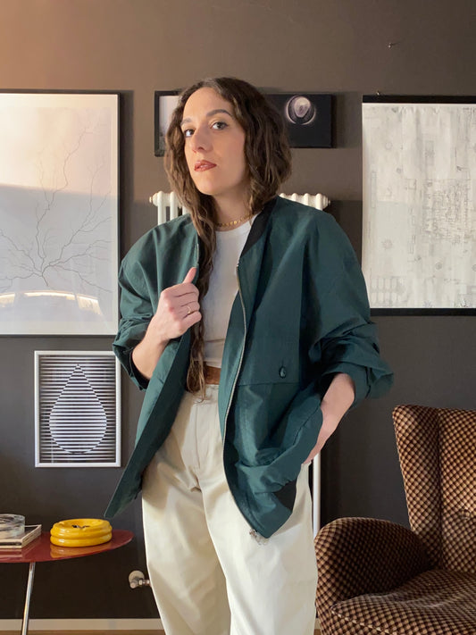 Giacca bomber verde