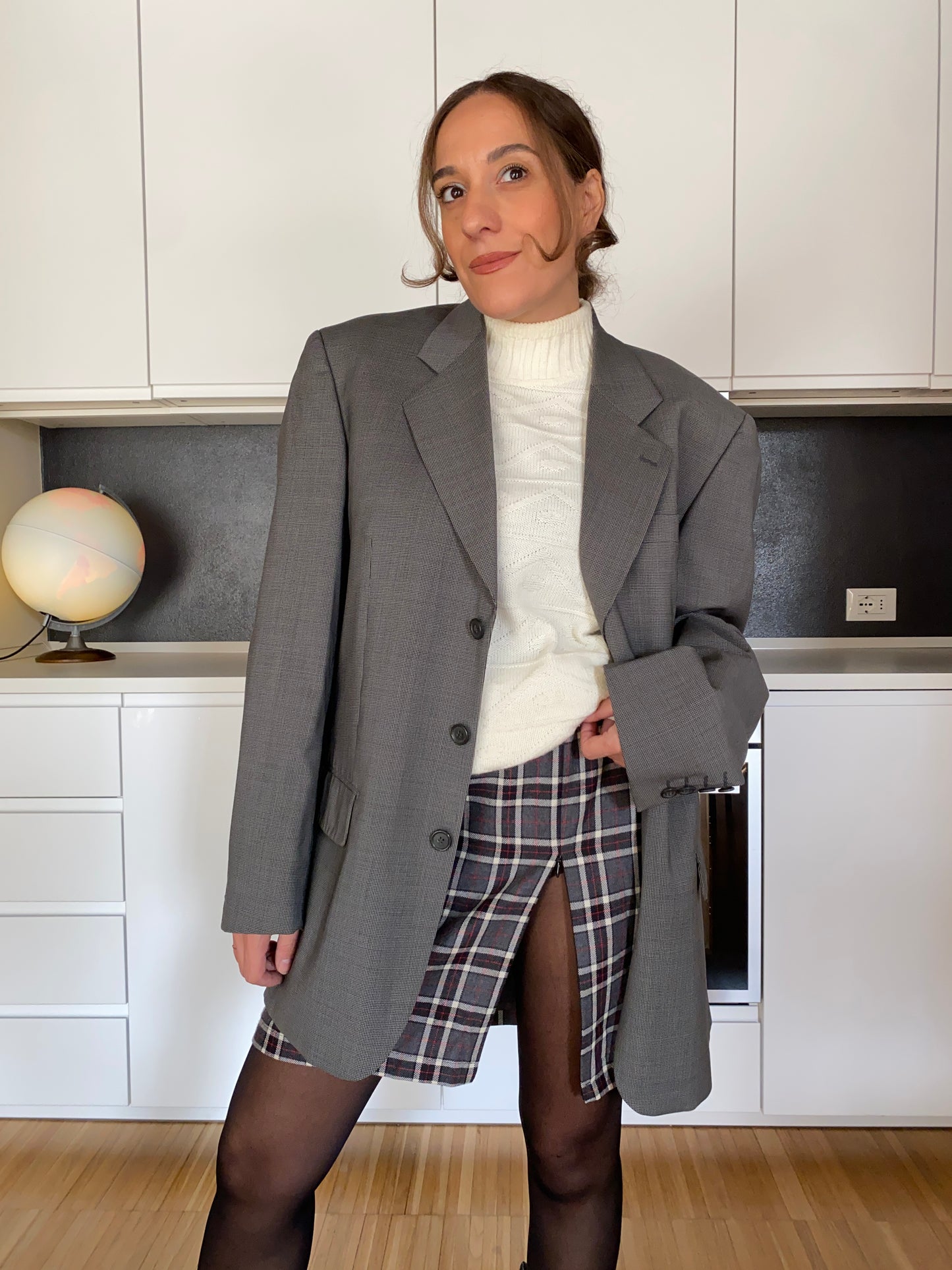 Blazer grigio pied de poule