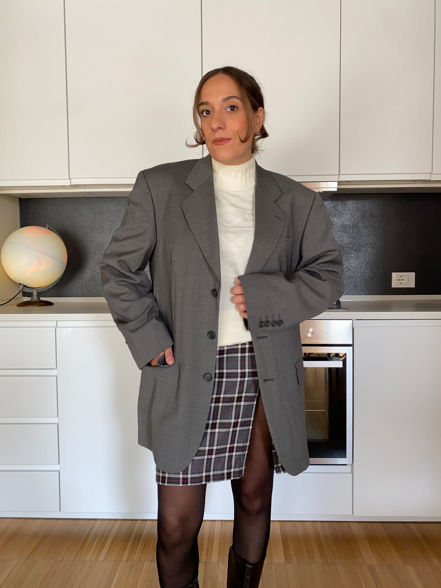 Blazer grigio pied de poule