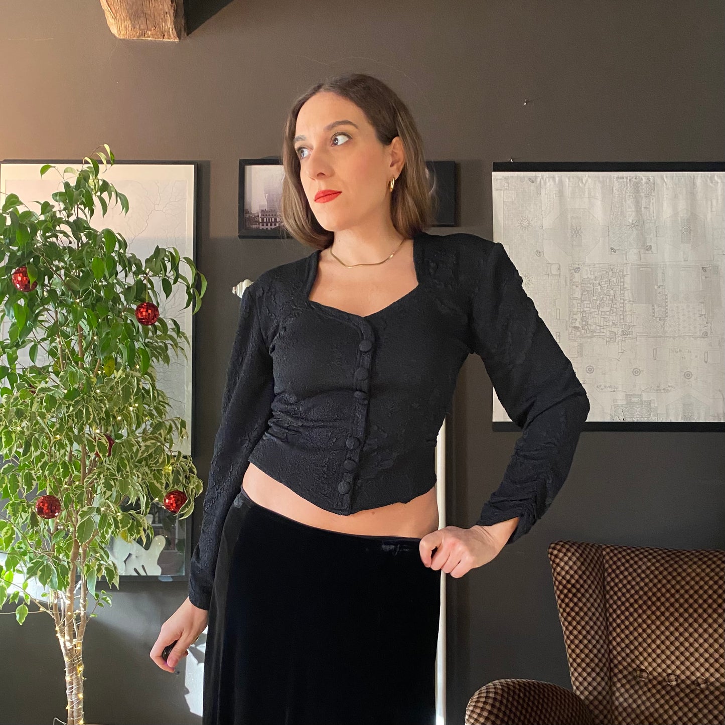 Corsetto maniche lunghe anni 90