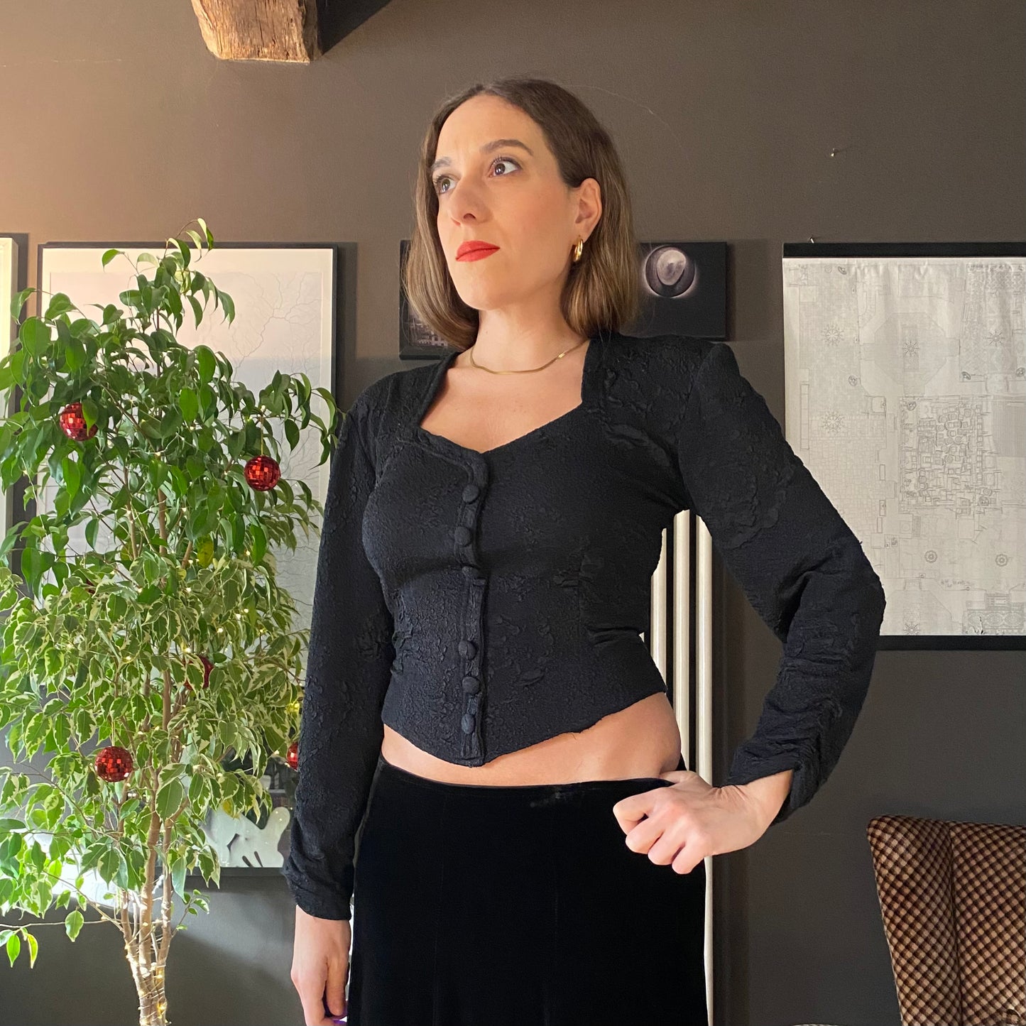 Corsetto maniche lunghe anni 90