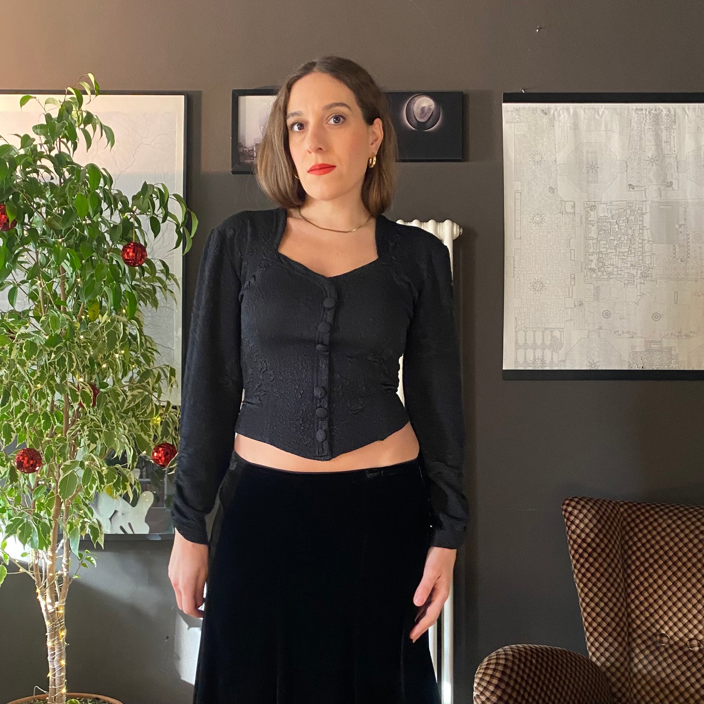 Corsetto maniche lunghe anni 90