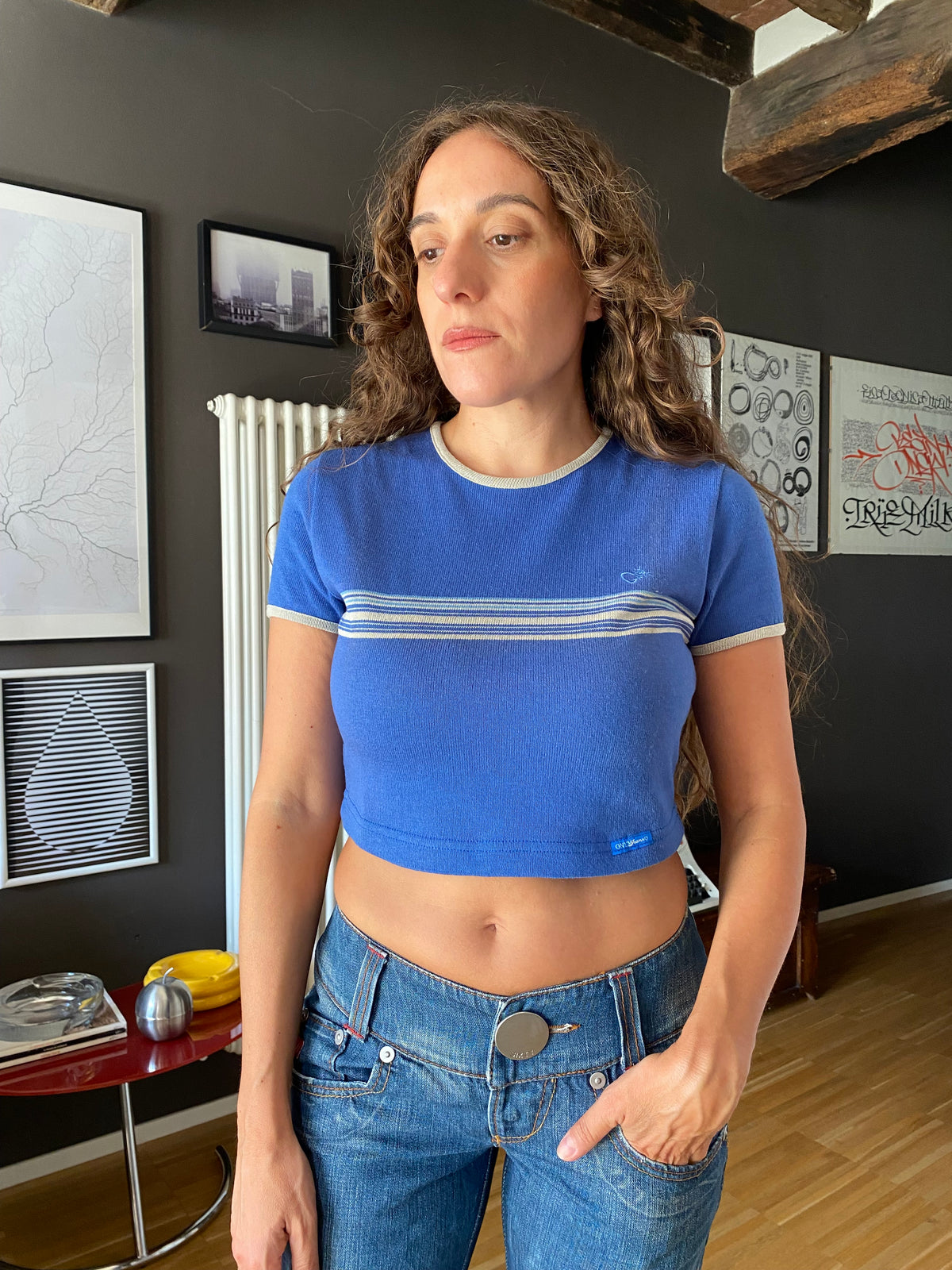 Maglia crop Onyx Jeans anni 2000