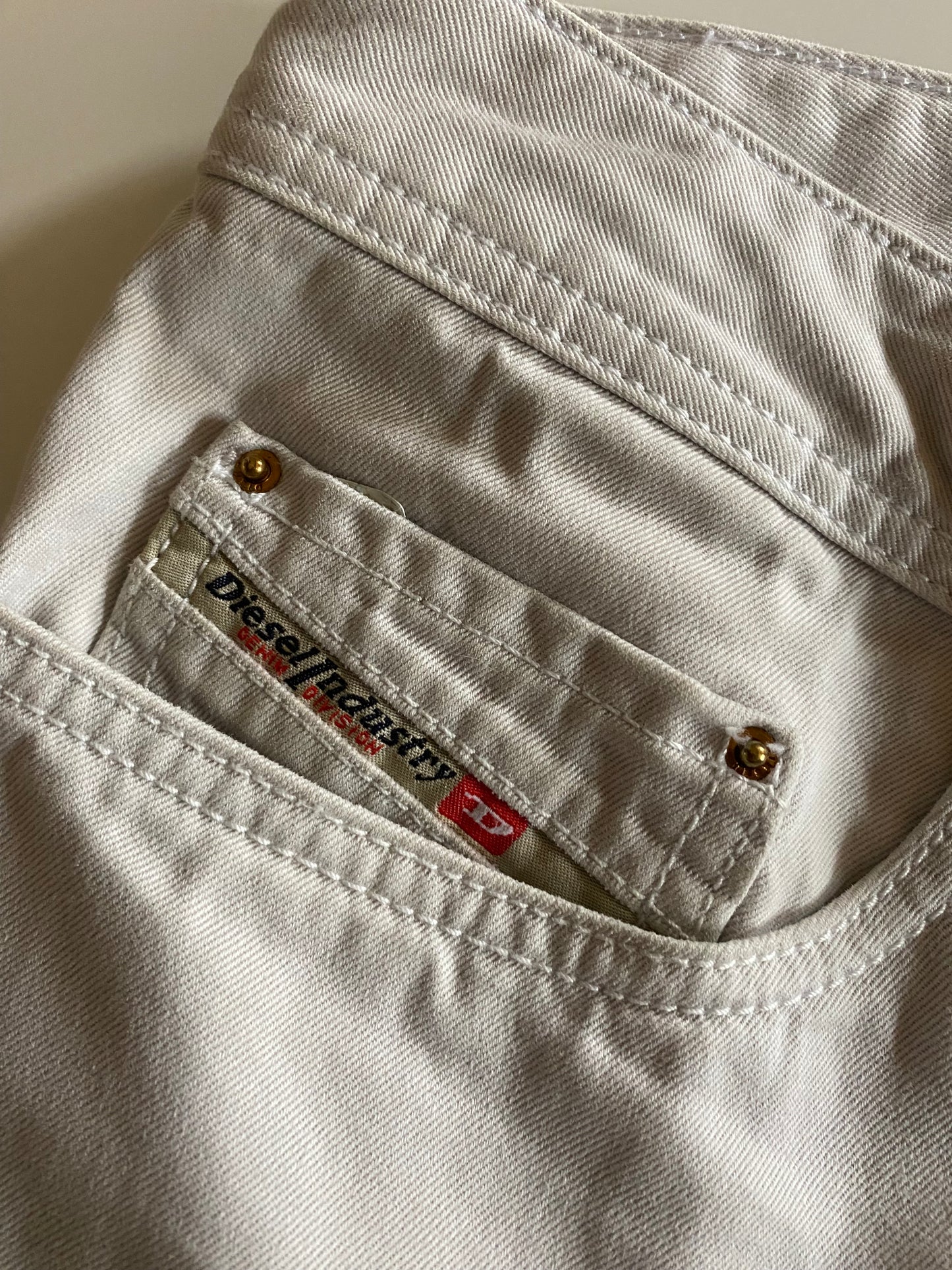 Pantaloni denim Diesel low waist