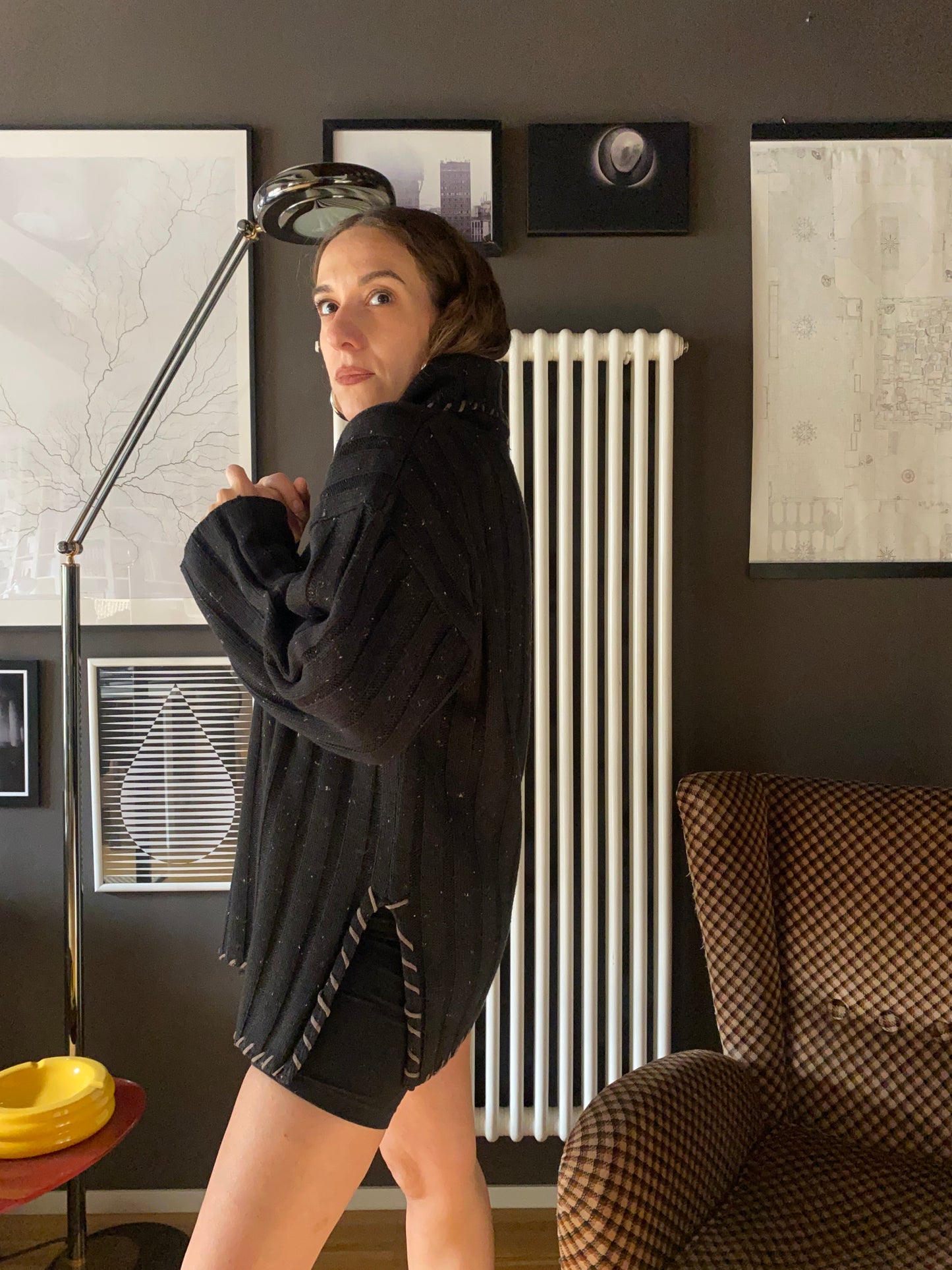 Maglione maxi anni 90 a coste