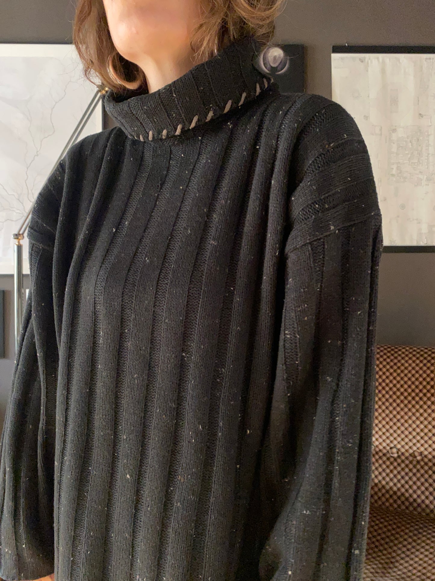 Maglione maxi anni 90 a coste