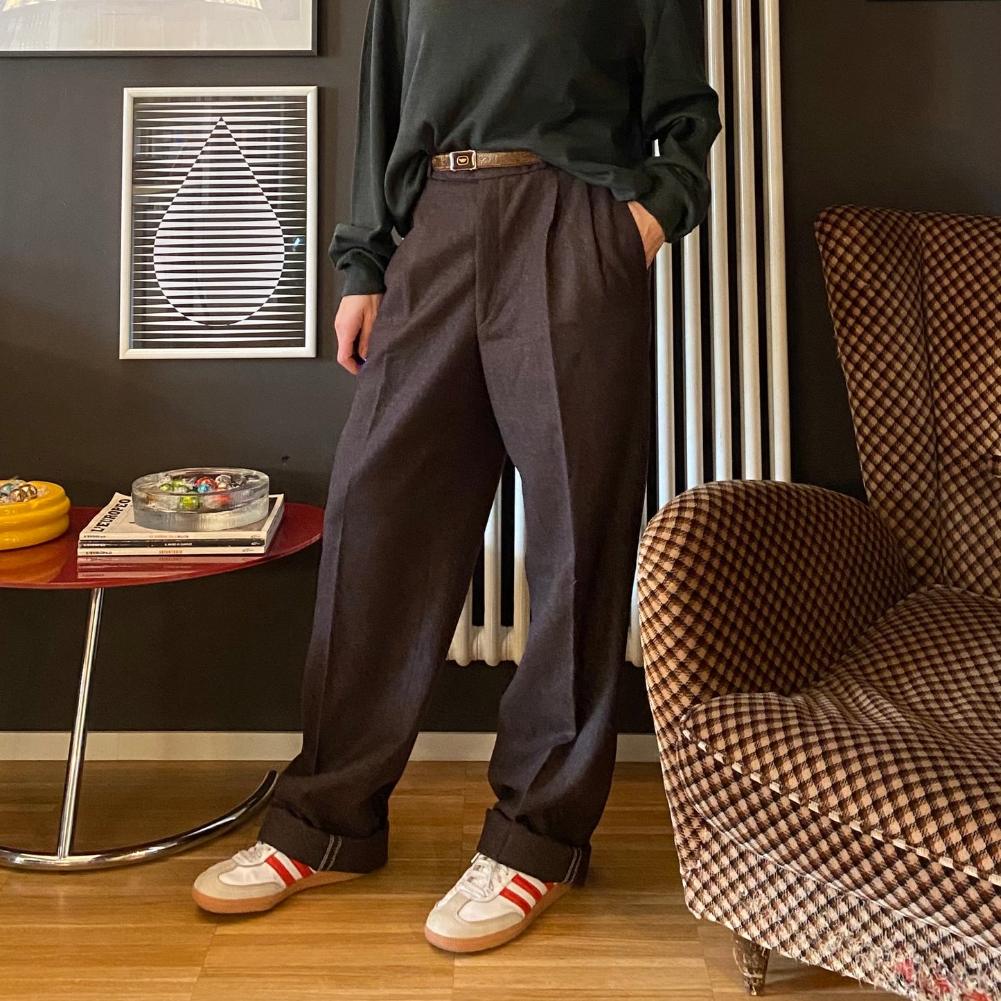 Pantalone classico lana