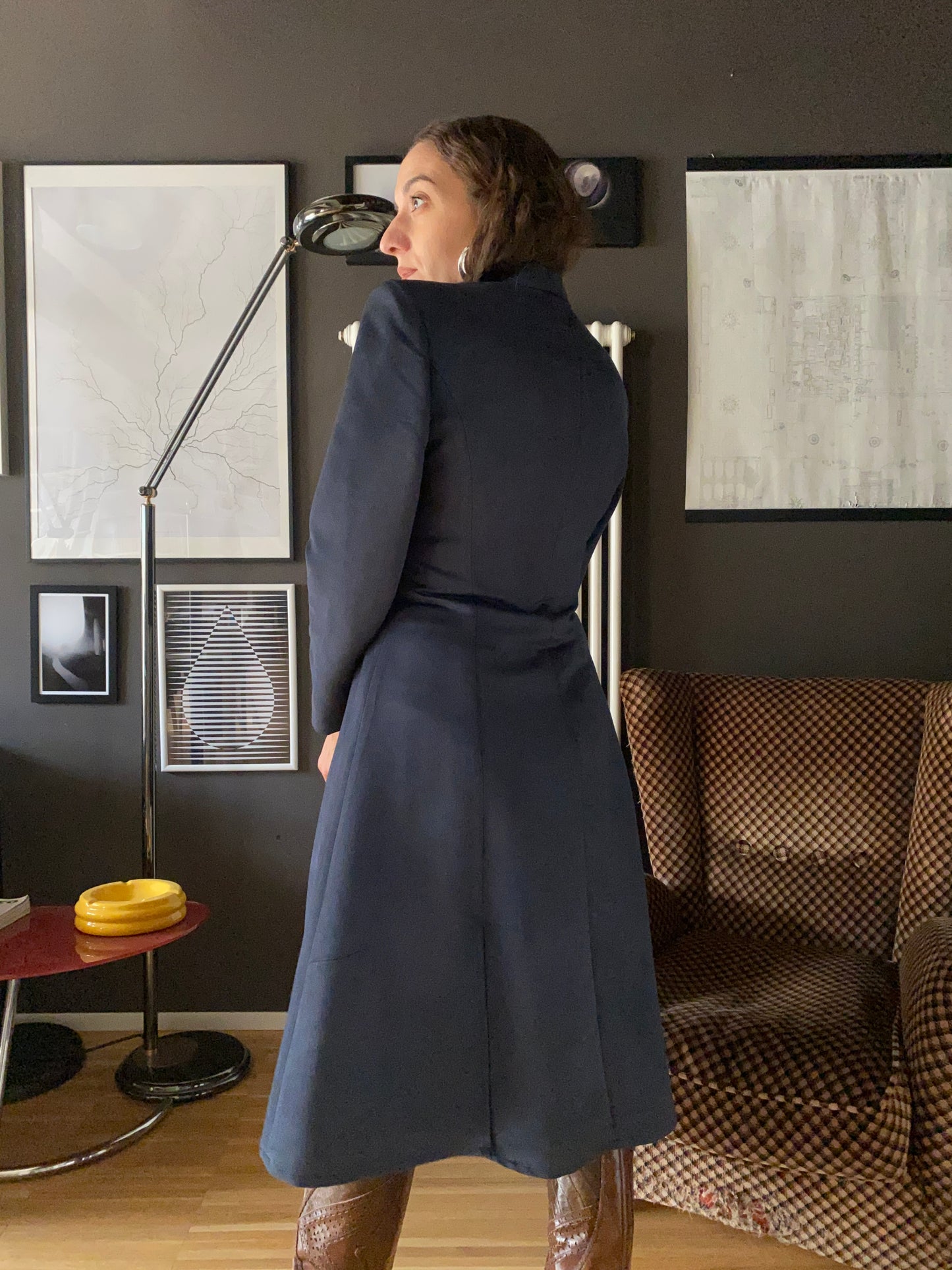 Abito/soprabito in cupro anni 80