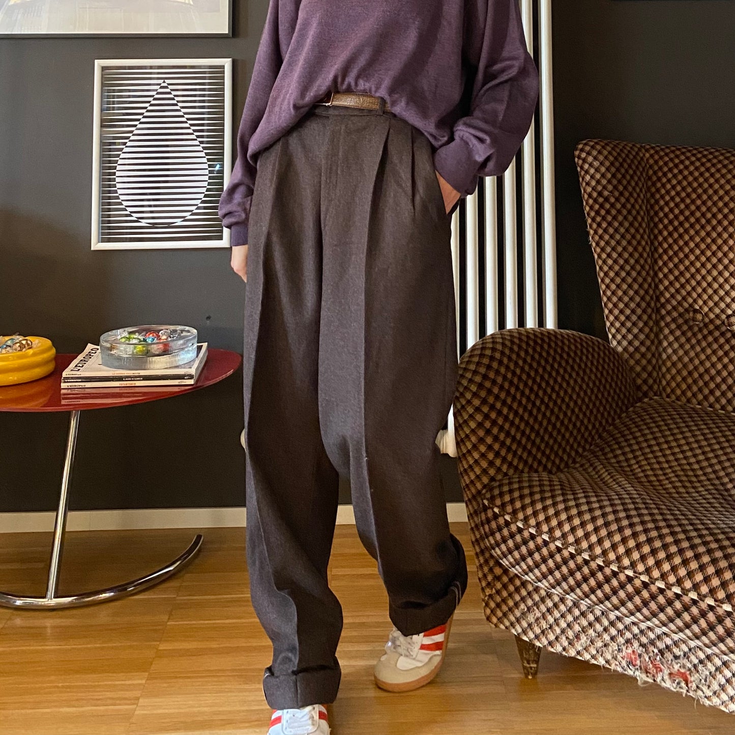 Pantalone classico lana