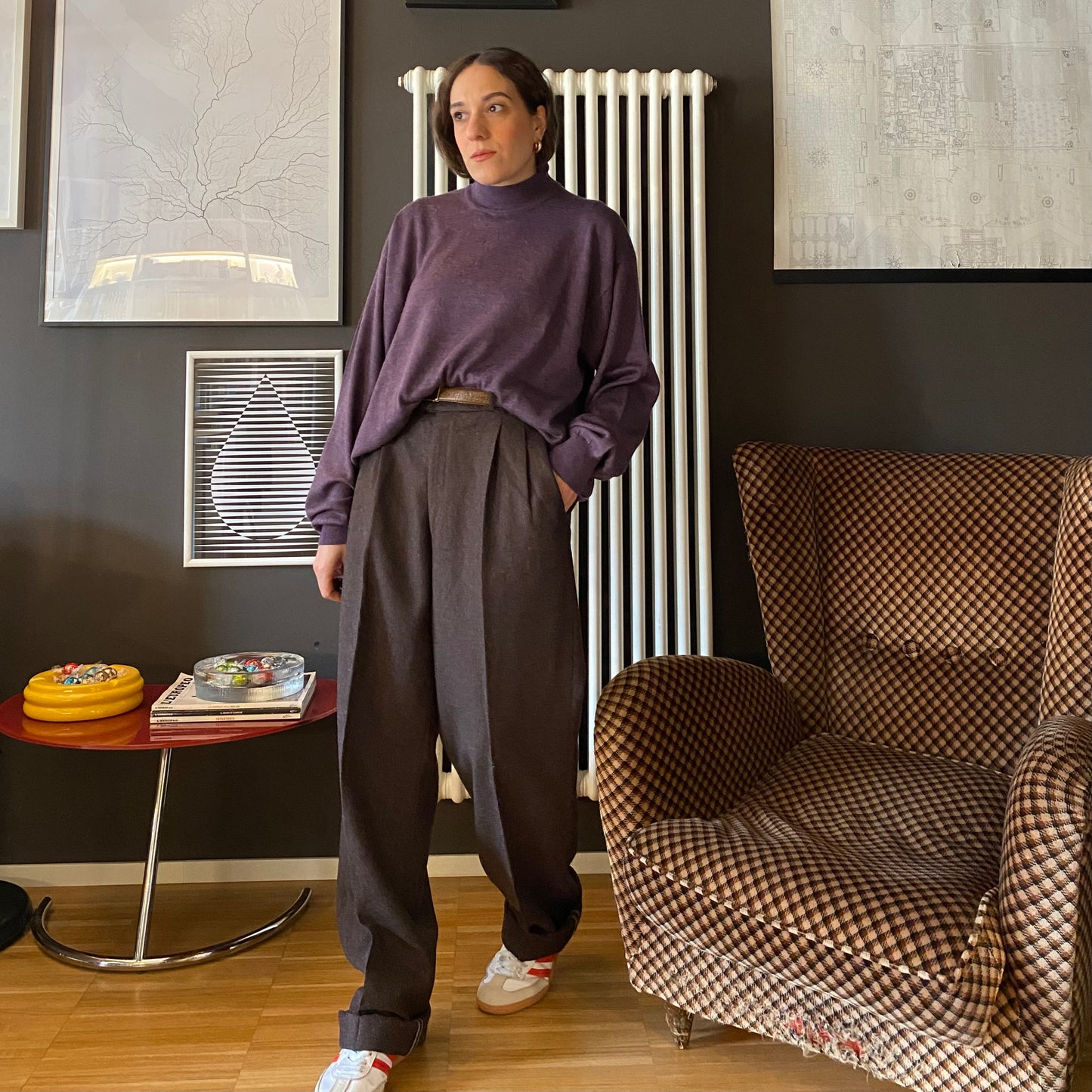 Pantalone classico lana