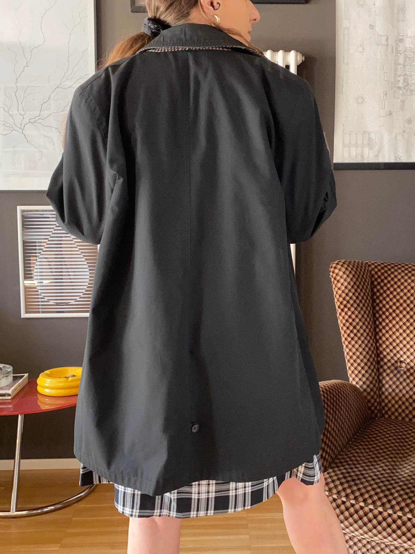 Trench anni 80 nero