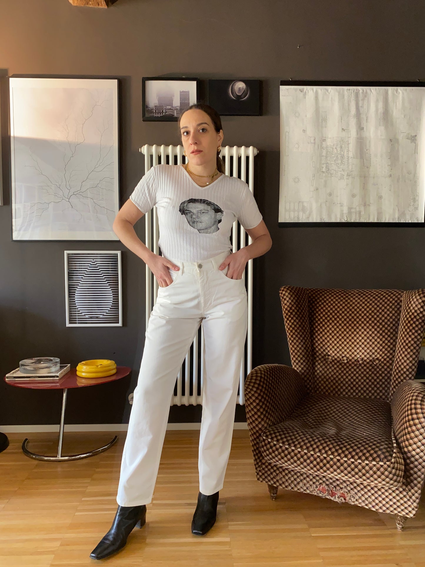 Pantaloni vita alta Benetton